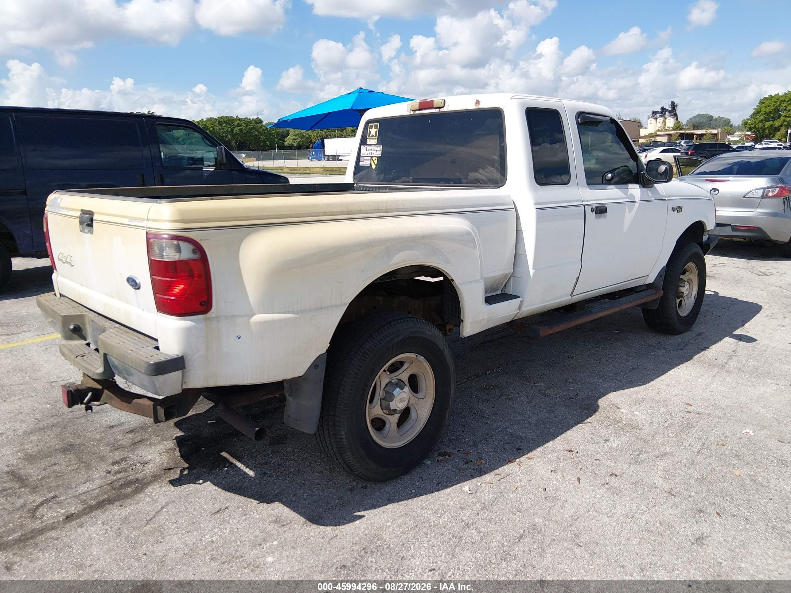 2002 Ford Ranger Xlt White vin: 1FTZR15E92TA77412