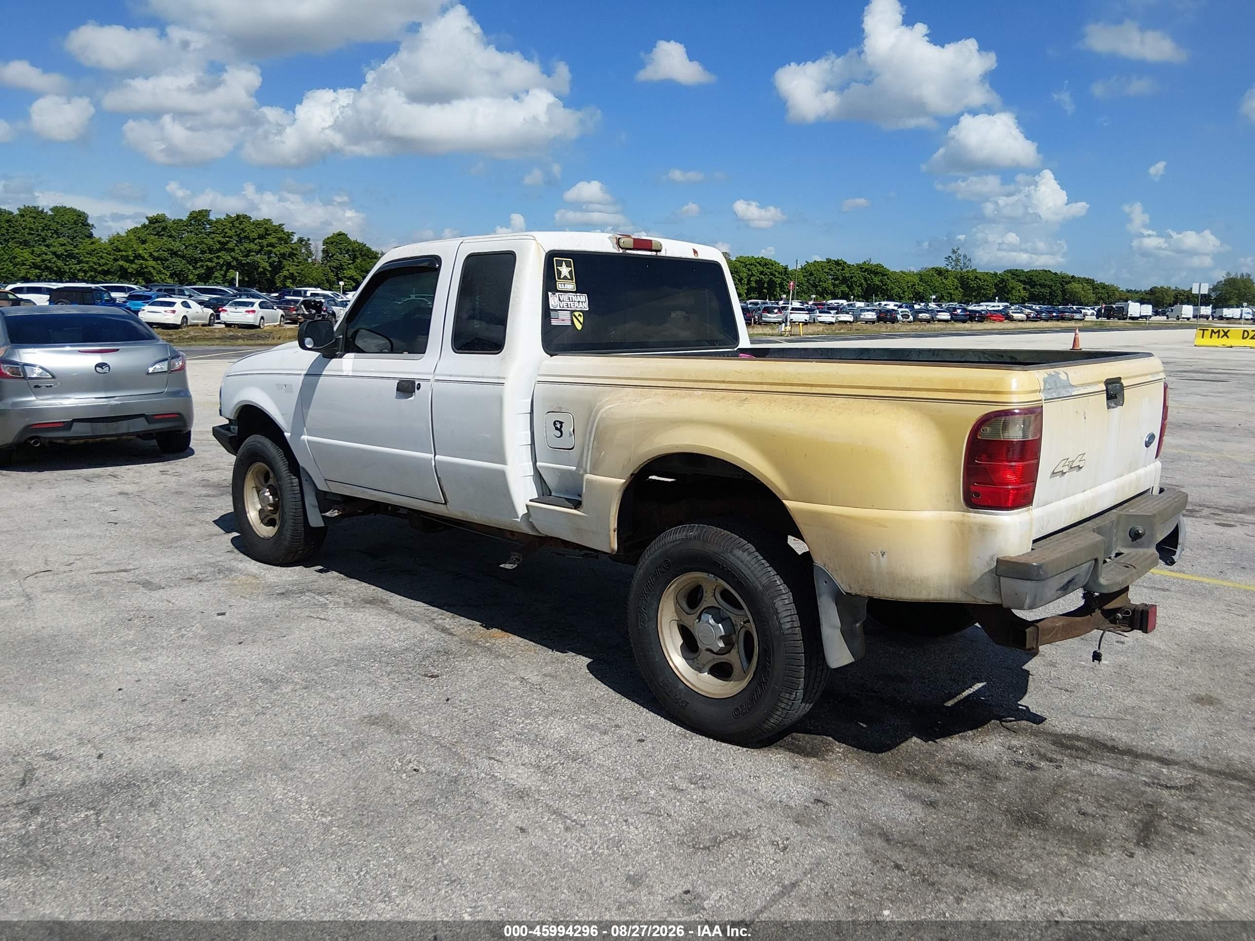 2002 Ford Ranger Xlt White vin: 1FTZR15E92TA77412
