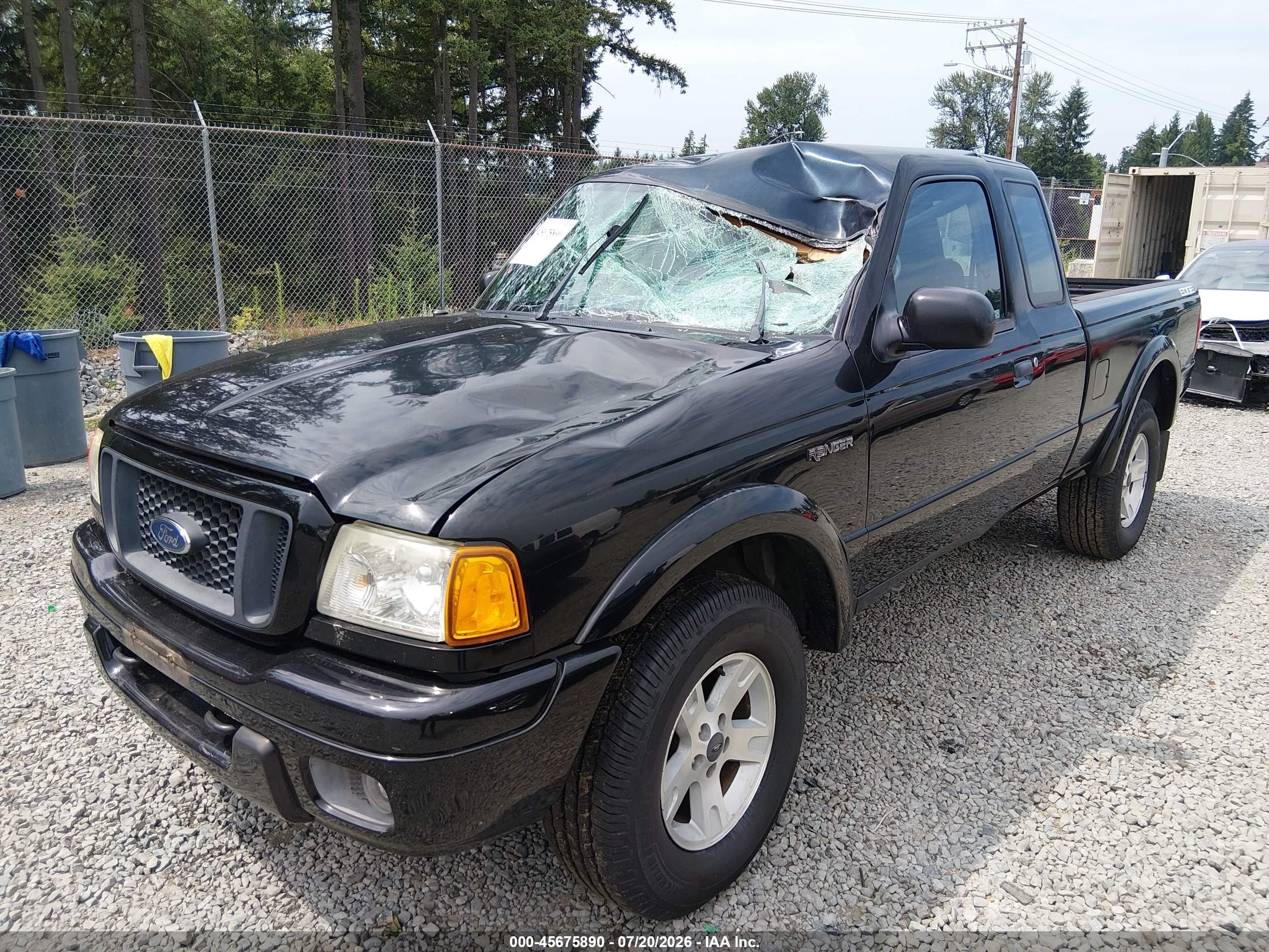 2005 Ford Ranger Edge/xl/xlt Black vin: 1FTZR15E95PA45010