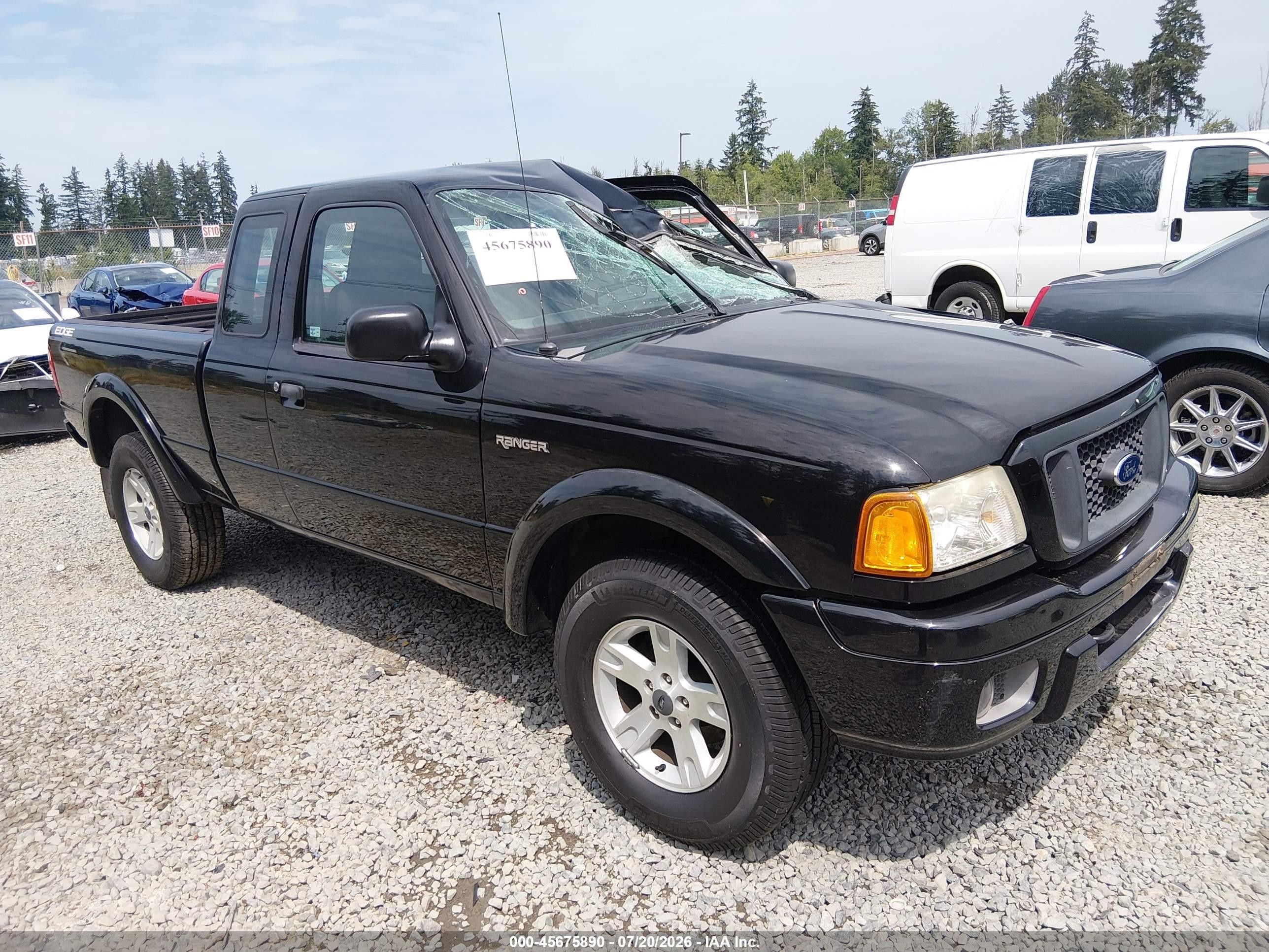 2005 Ford Ranger Edge/xl/xlt Black vin: 1FTZR15E95PA45010