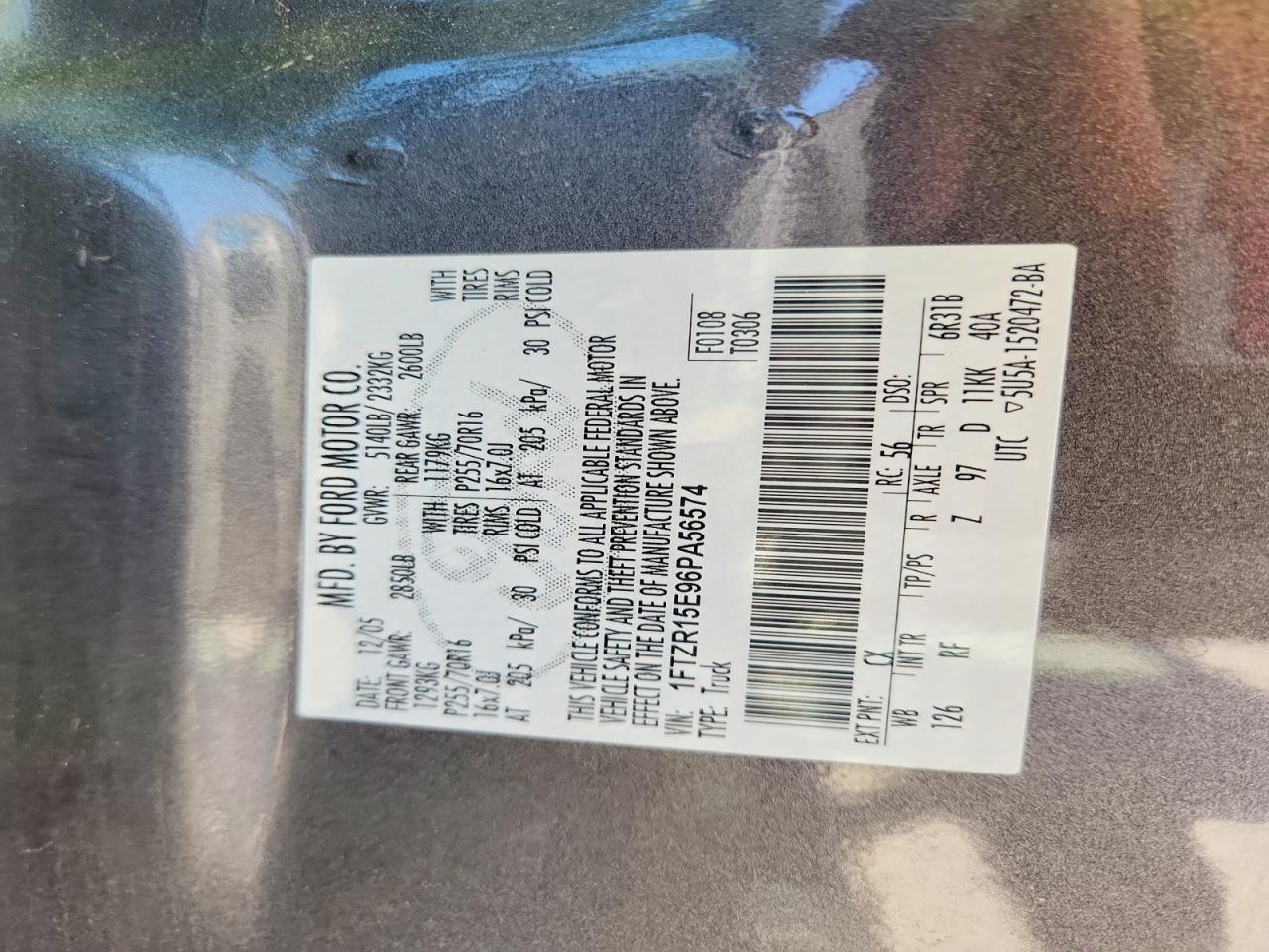 2006 Ford Ranger Super Cab Green vin: 1FTZR15E96PA56574