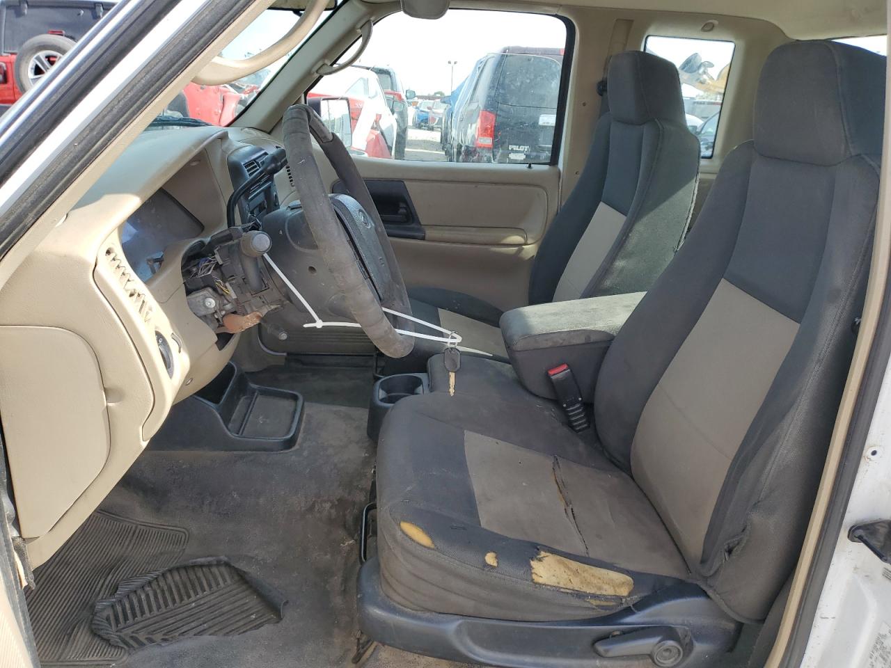 2007 Ford Ranger Super Cab White vin: 1FTZR15E97PA00653