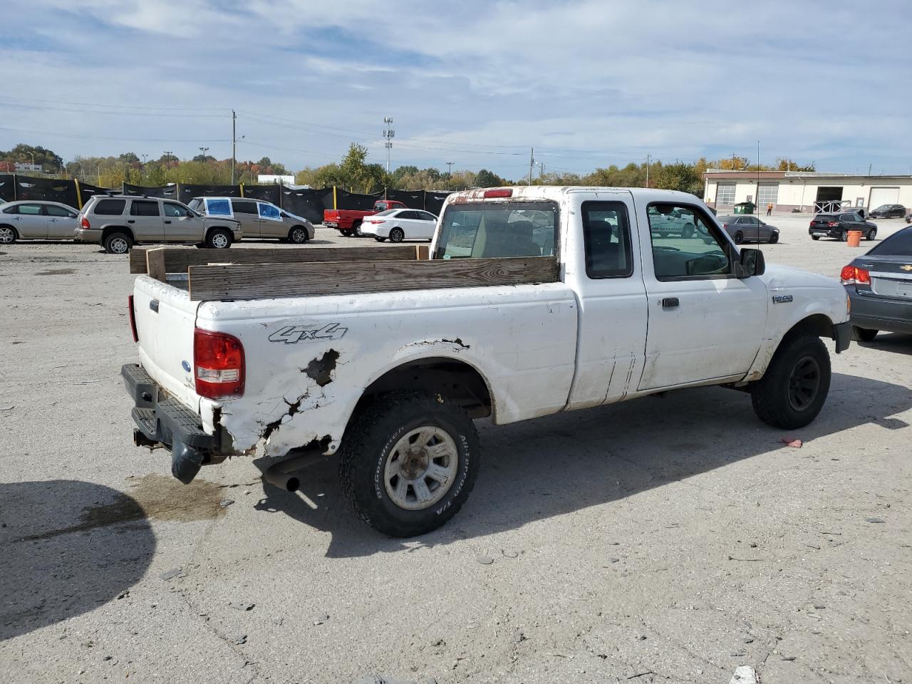 2007 Ford Ranger Super Cab White vin: 1FTZR15E97PA00653