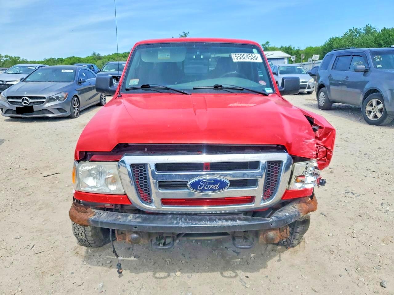 2008 Ford Ranger Super Cab Red vin: 1FTZR15E98PA06065