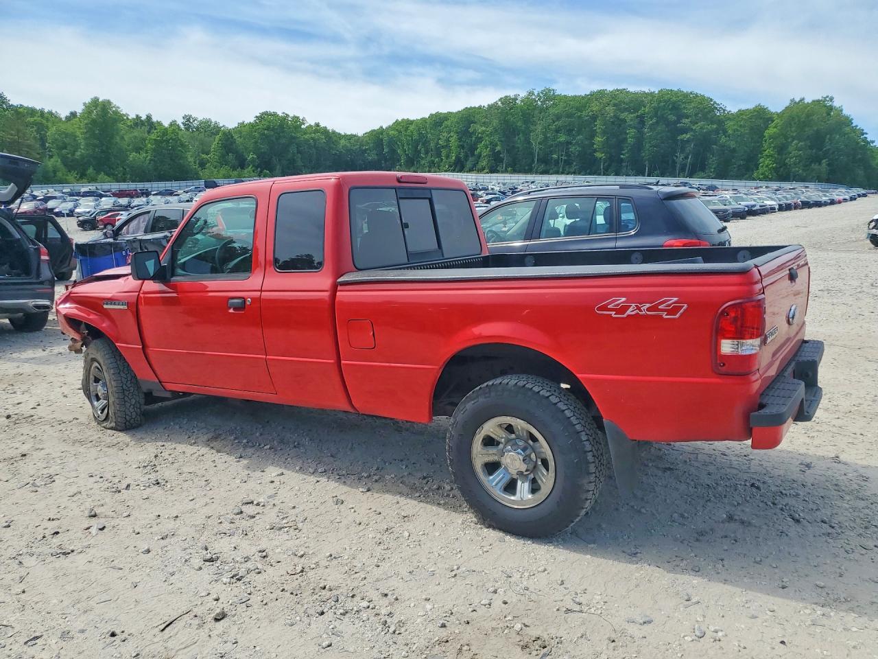 2008 Ford Ranger Super Cab Red vin: 1FTZR15E98PA06065