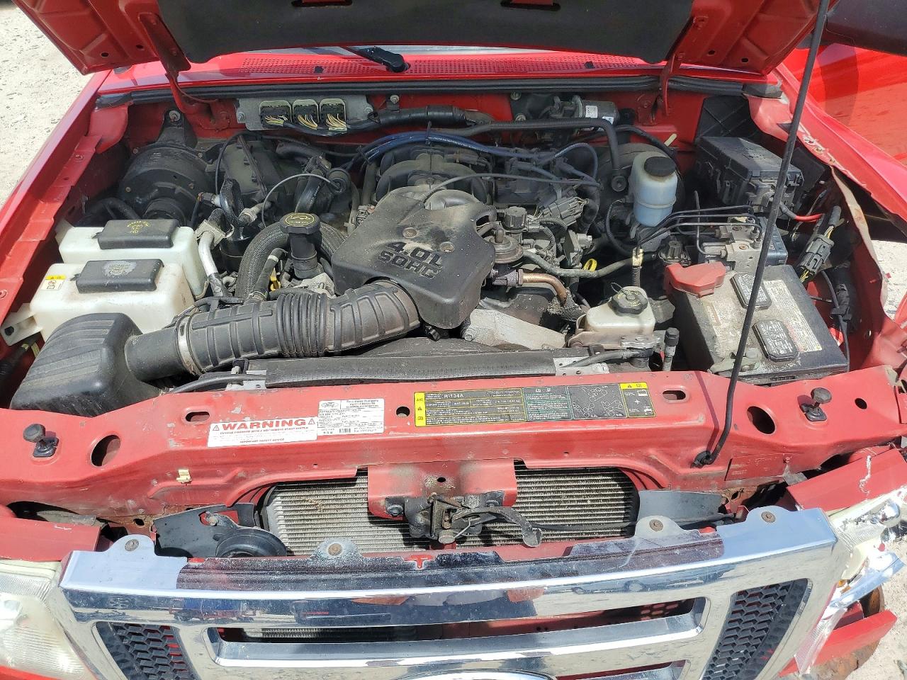 2008 Ford Ranger Super Cab Red vin: 1FTZR15E98PA06065
