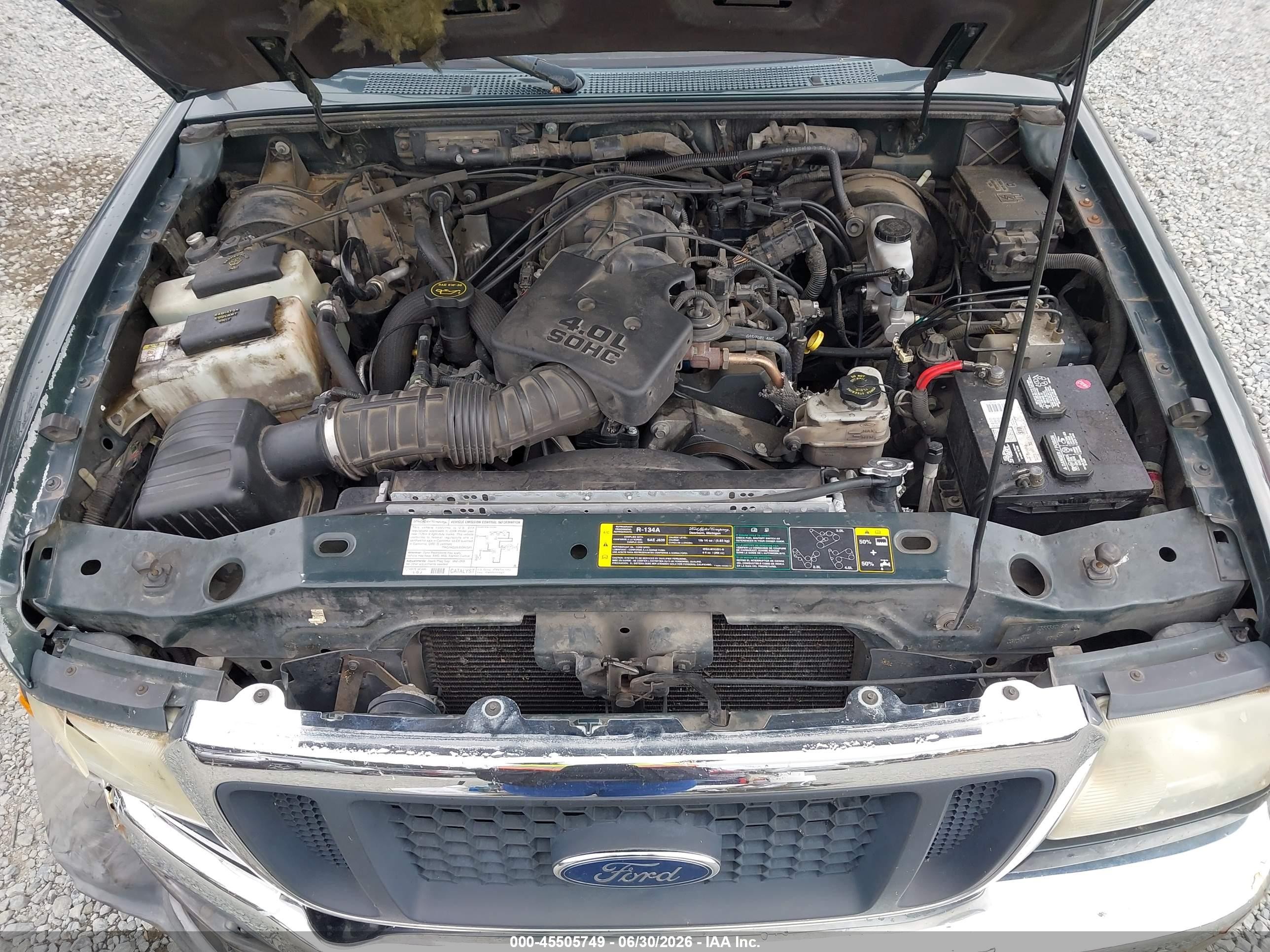 2004 Ford Ranger Xlt Gray vin: 1FTZR15EX4PA33494