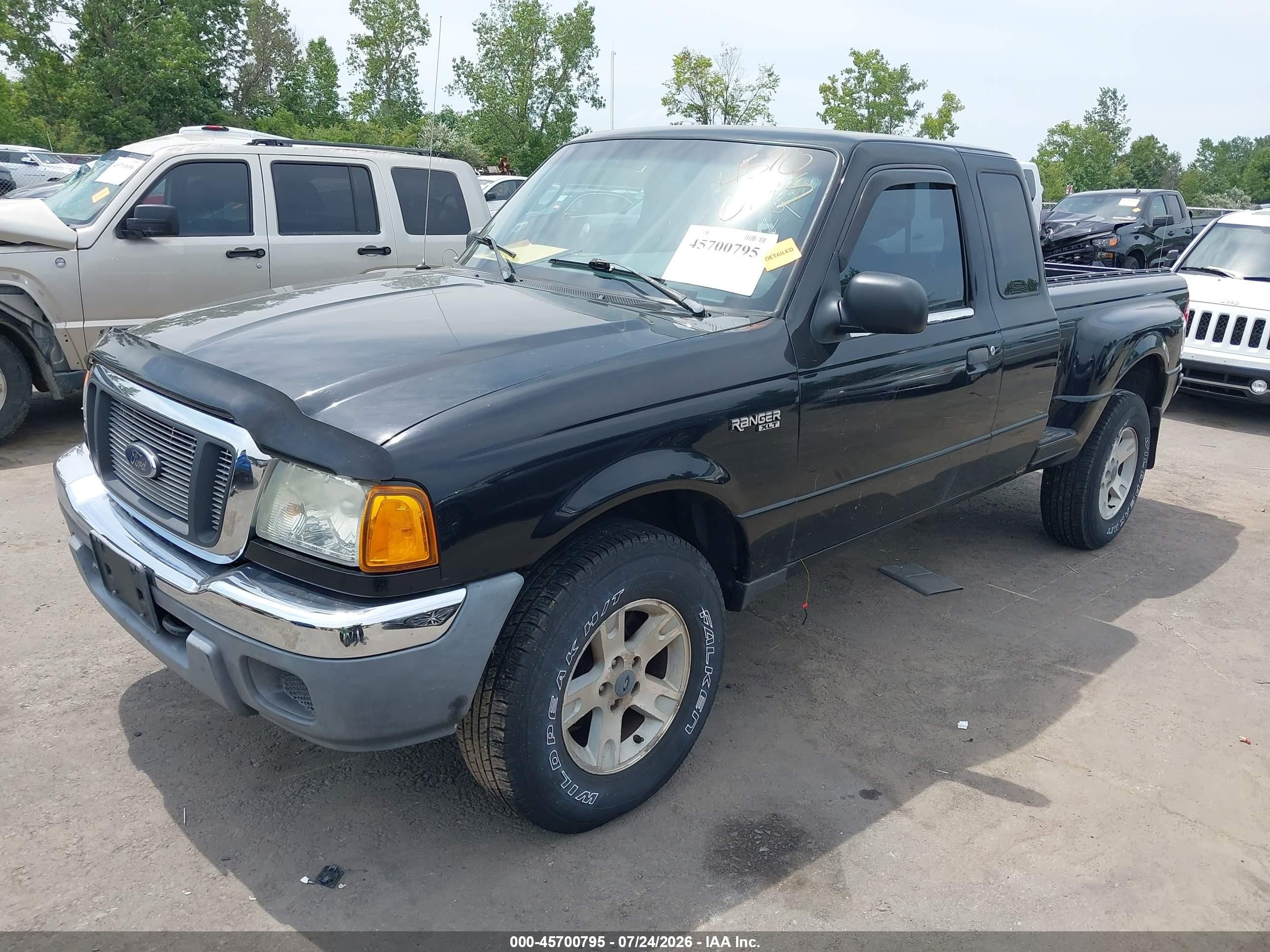 2004 Ford Ranger Xlt Black vin: 1FTZR15EX4PB62013