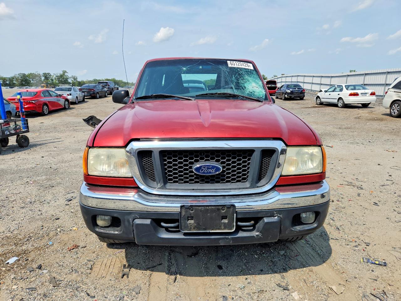 2005 Ford Ranger Super Cab Красный vin: 1FTZR15EX5PA89193