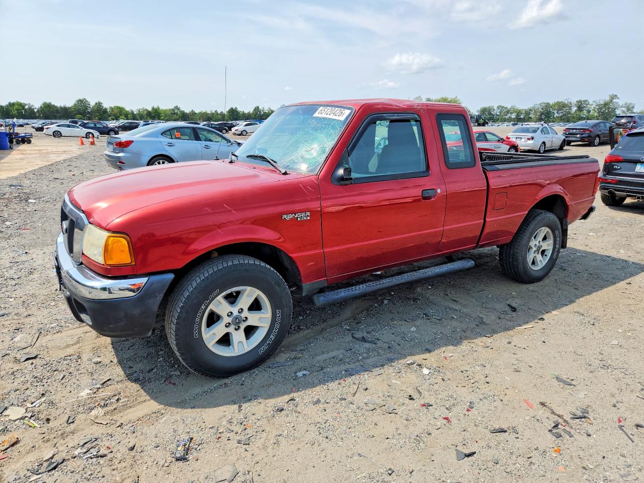 2005 Ford Ranger Super Cab Red vin: 1FTZR15EX5PA89193