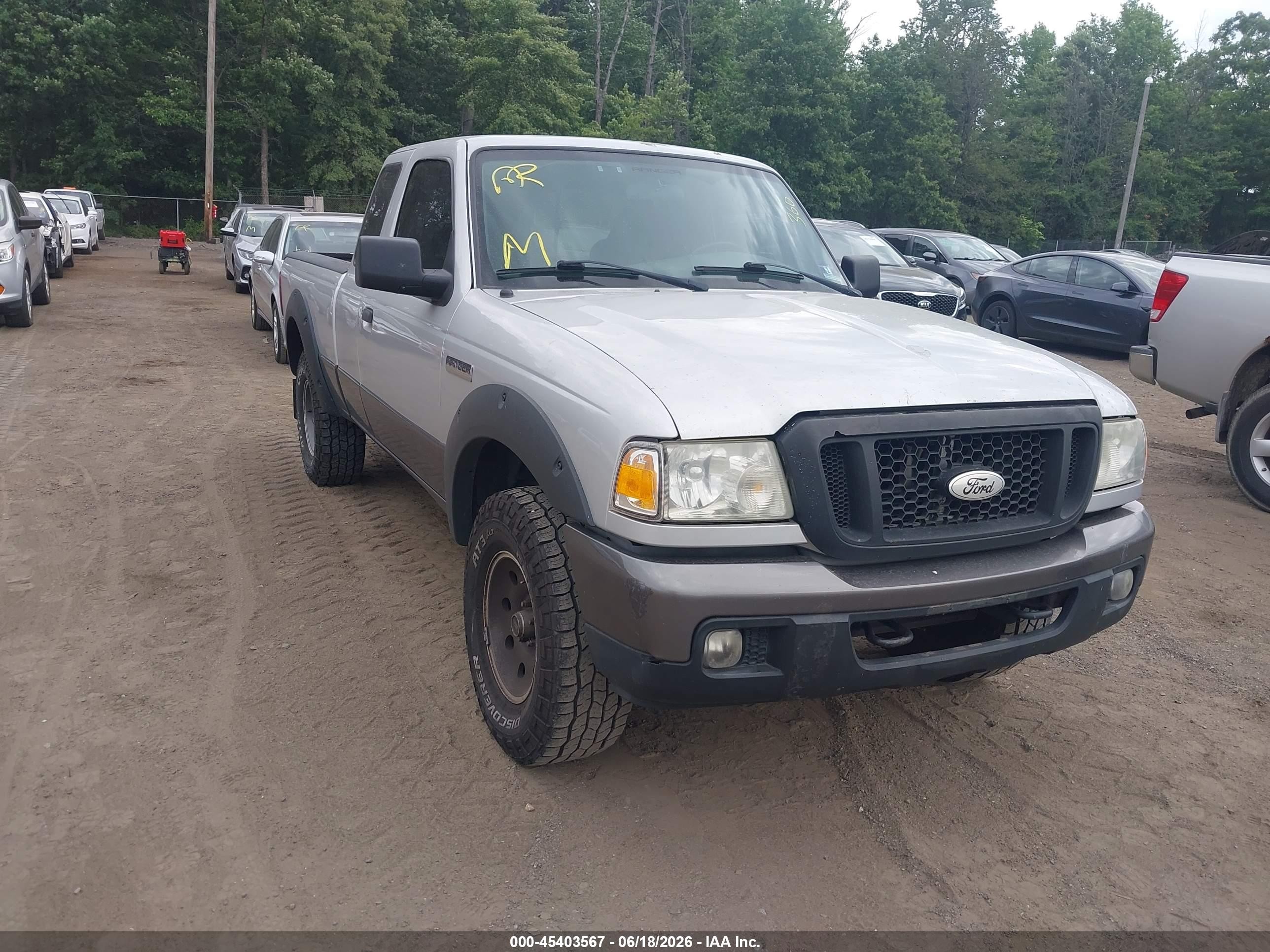 2006 Ford Ranger Fx4 Off-road/sport/xl/xlt Silver vin: 1FTZR15EX6PA58396