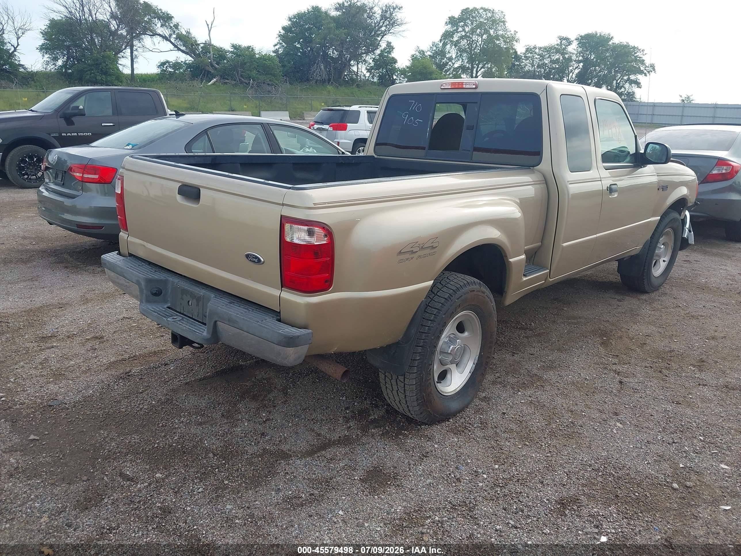 2001 Ford Ranger Edge/xlt Tan vin: 1FTZR15U11PA33421