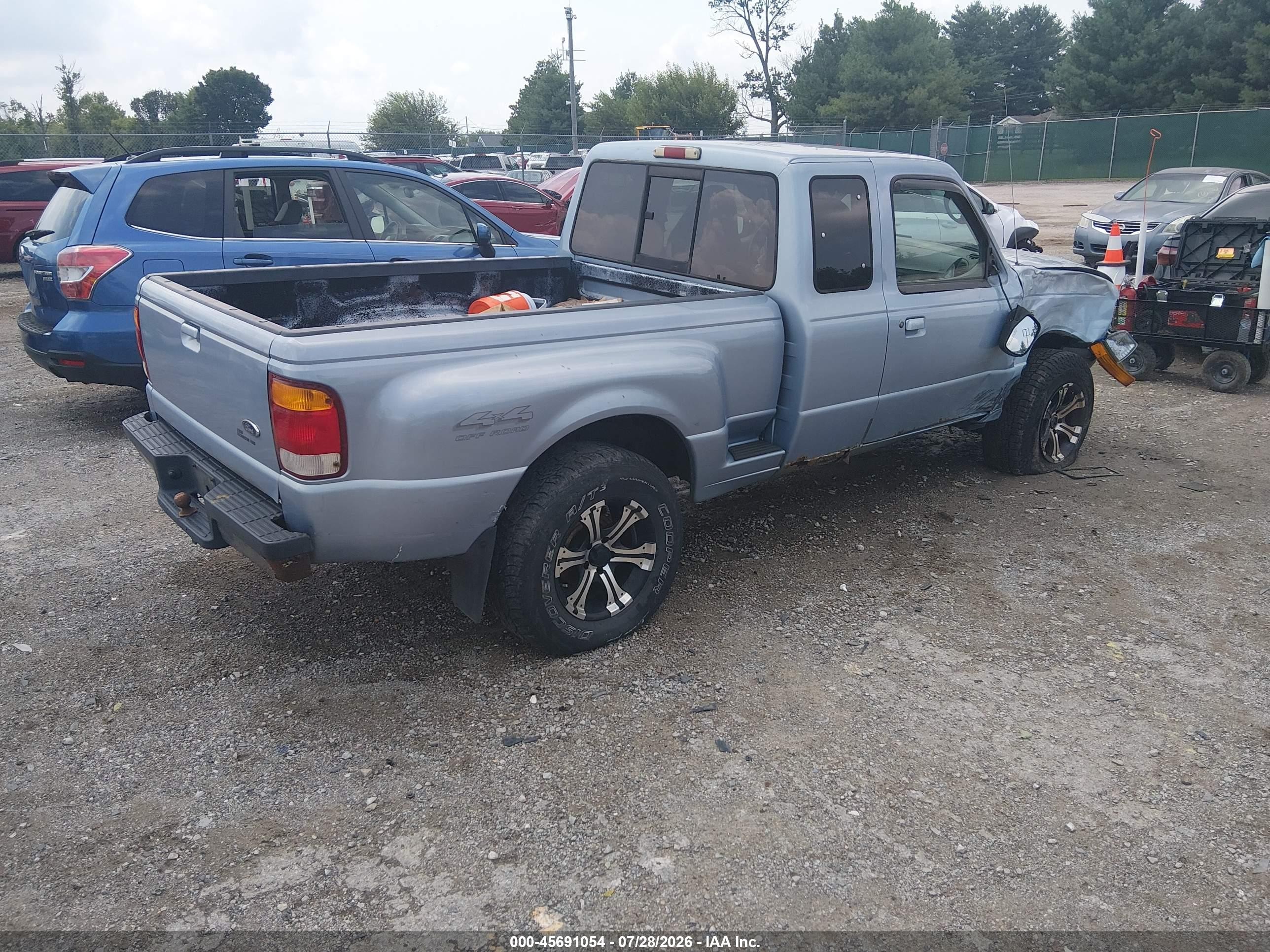 1998 Ford Ranger Splash/xl/xlt Blue vin: 1FTZR15U1WTA31599