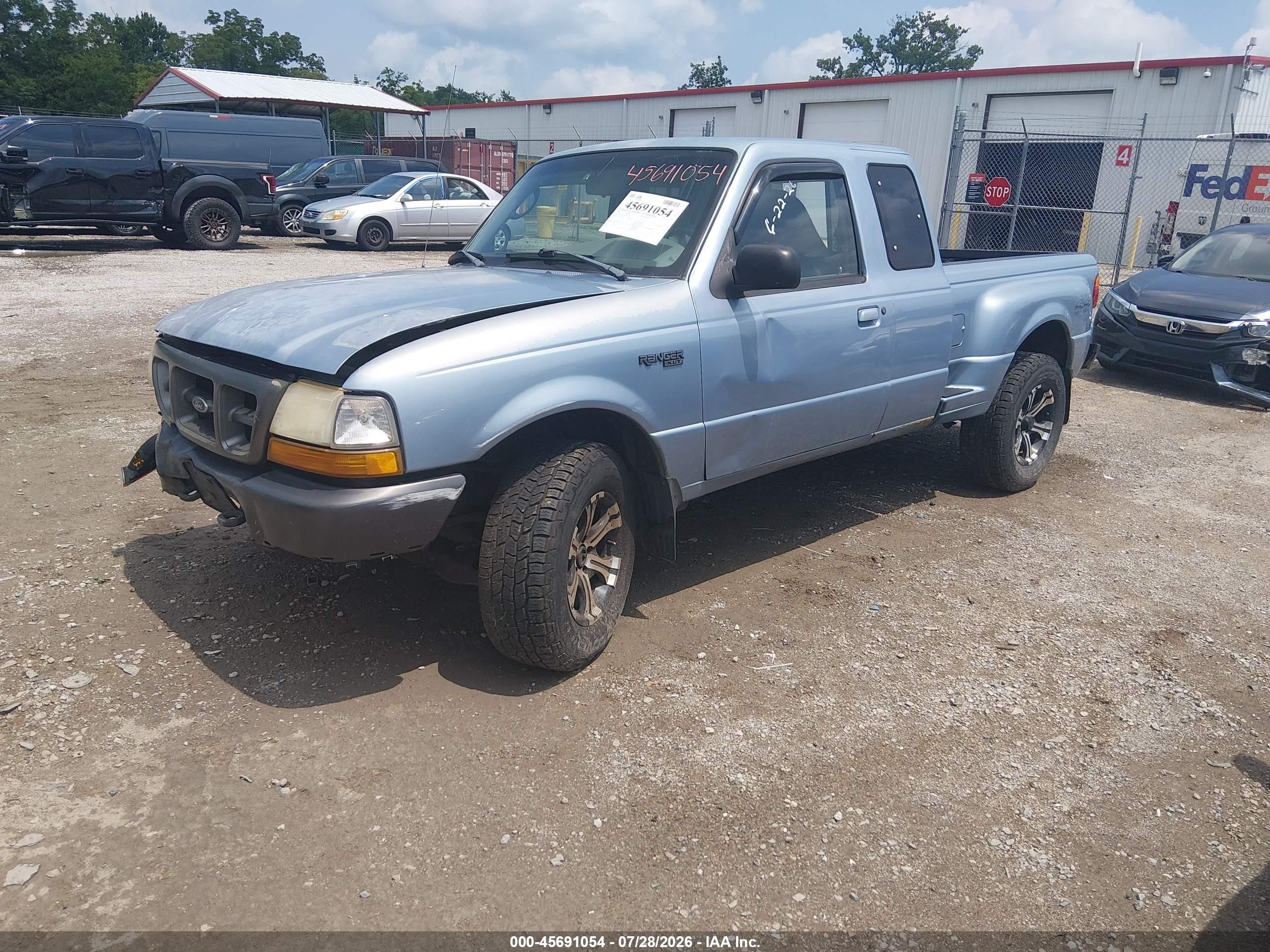 1998 Ford Ranger Splash/xl/xlt Blue vin: 1FTZR15U1WTA31599