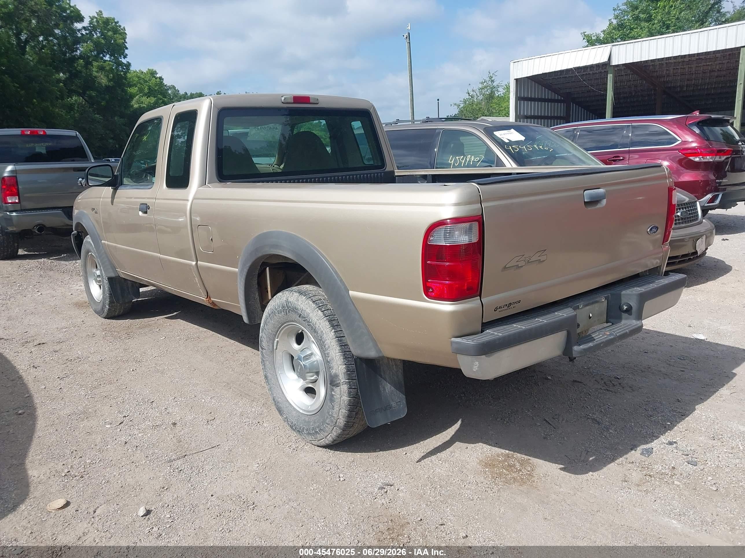 2001 Ford Ranger Edge/xlt Gold vin: 1FTZR15U21PA48039