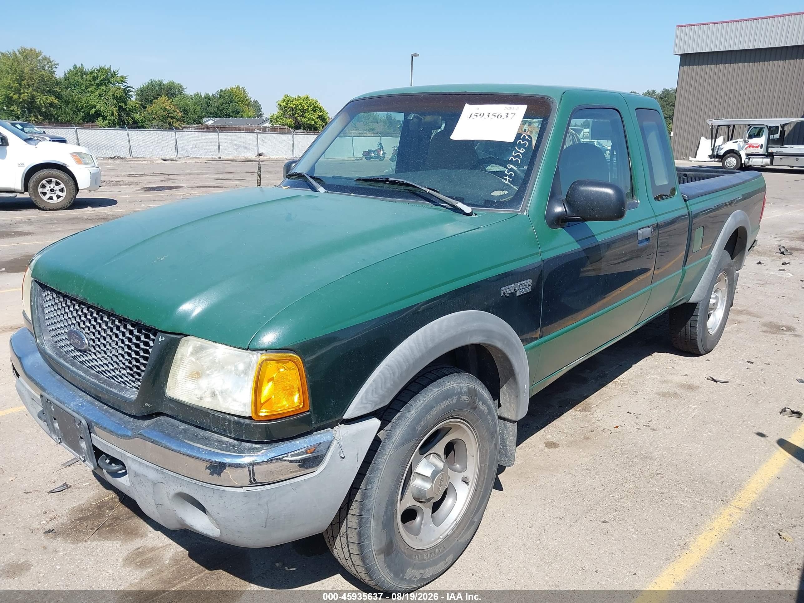 2001 Ford Ranger Edge/xlt Green vin: 1FTZR15U31PA34876