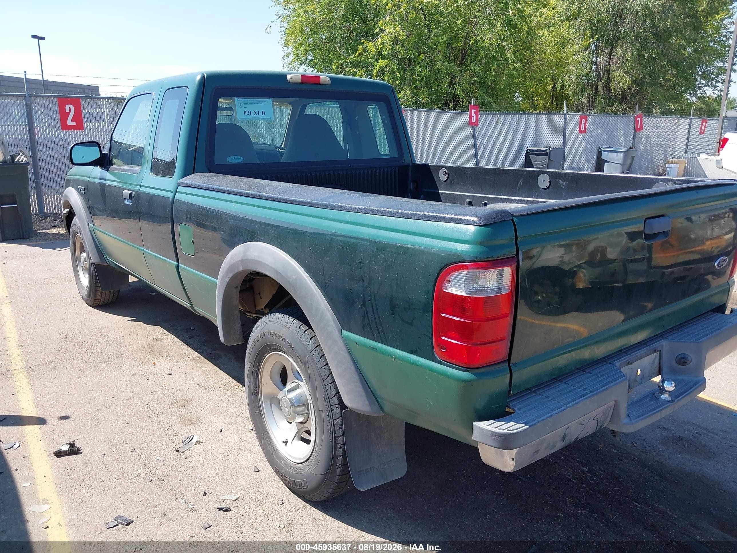 2001 Ford Ranger Edge/xlt Green vin: 1FTZR15U31PA34876