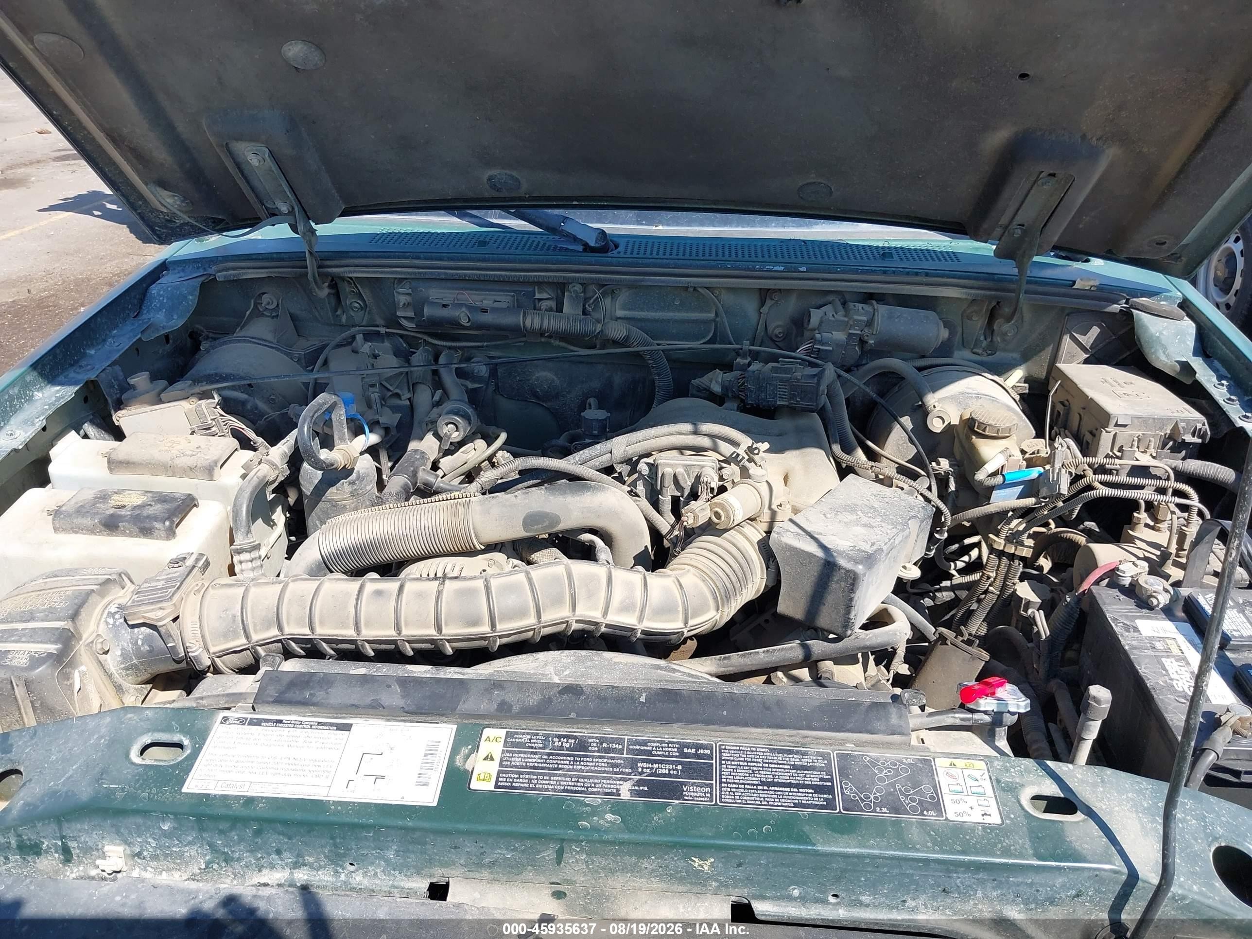 2001 Ford Ranger Edge/xlt Green vin: 1FTZR15U31PA34876