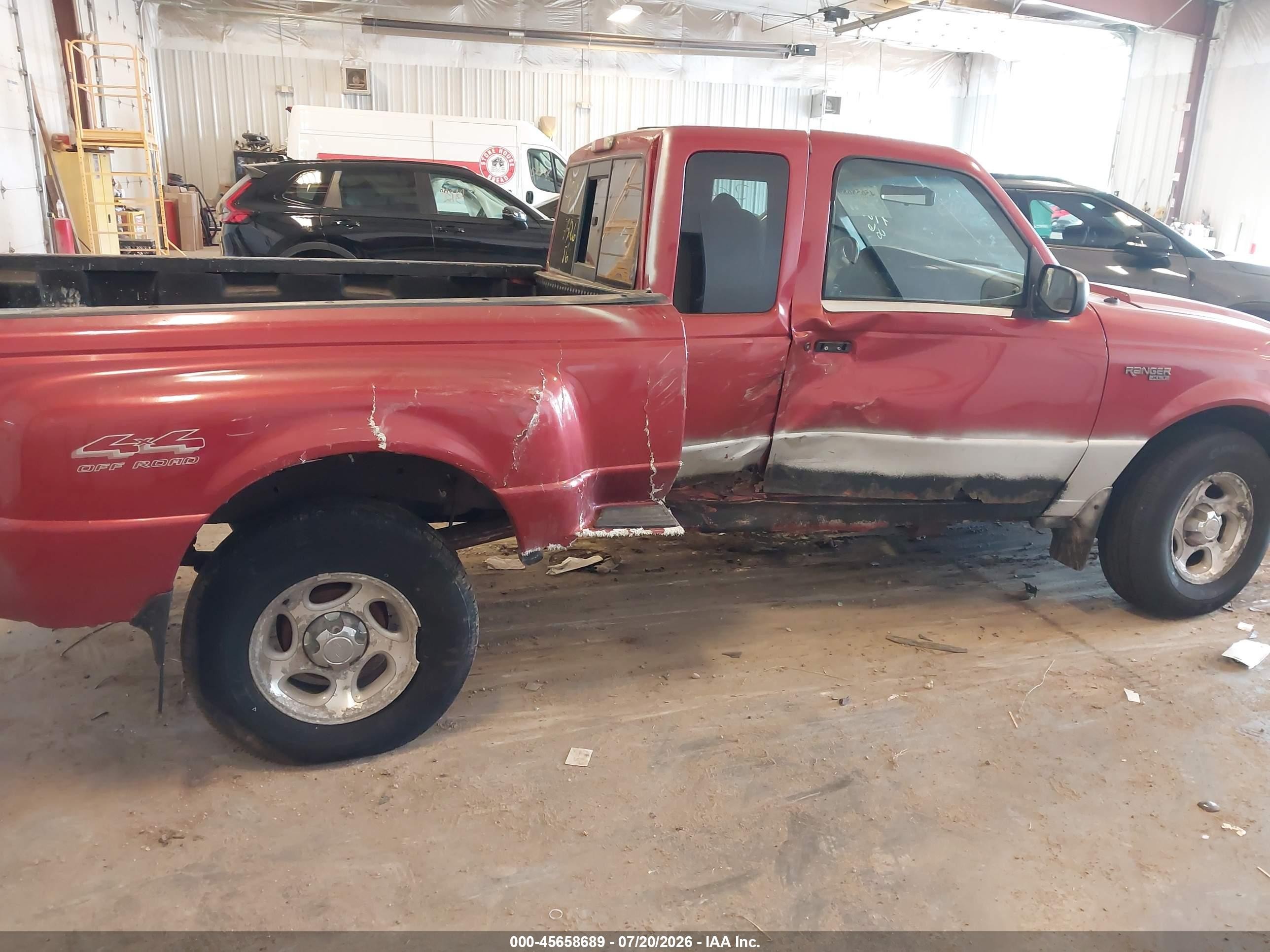 2001 Ford Ranger Edge/xlt Red vin: 1FTZR15U31TA15607
