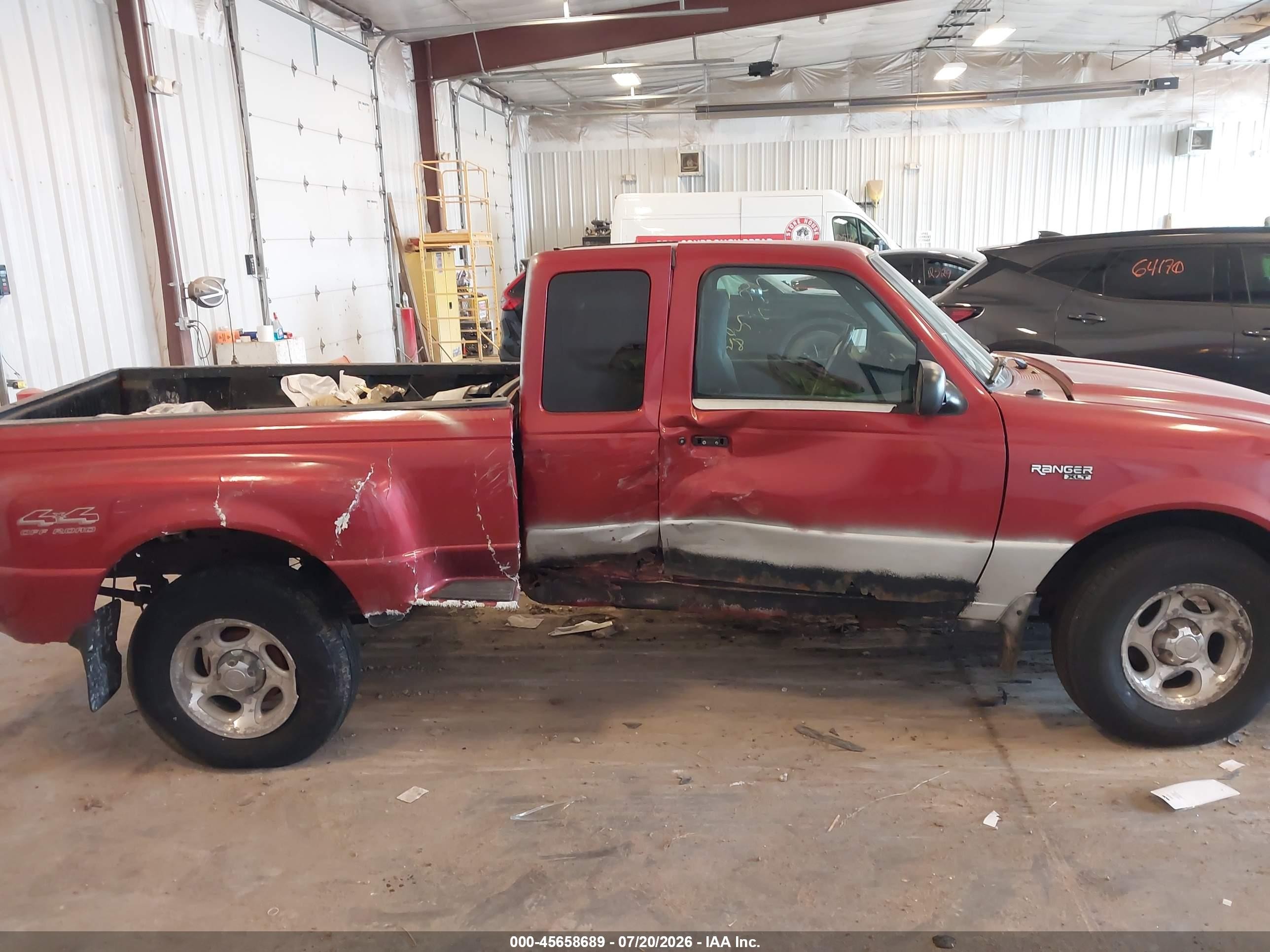 2001 Ford Ranger Edge/xlt Red vin: 1FTZR15U31TA15607