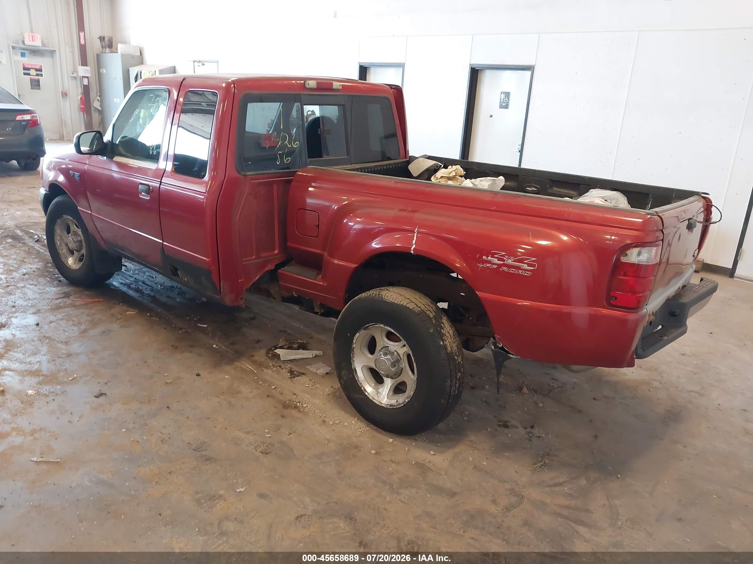 2001 Ford Ranger Edge/xlt Red vin: 1FTZR15U31TA15607