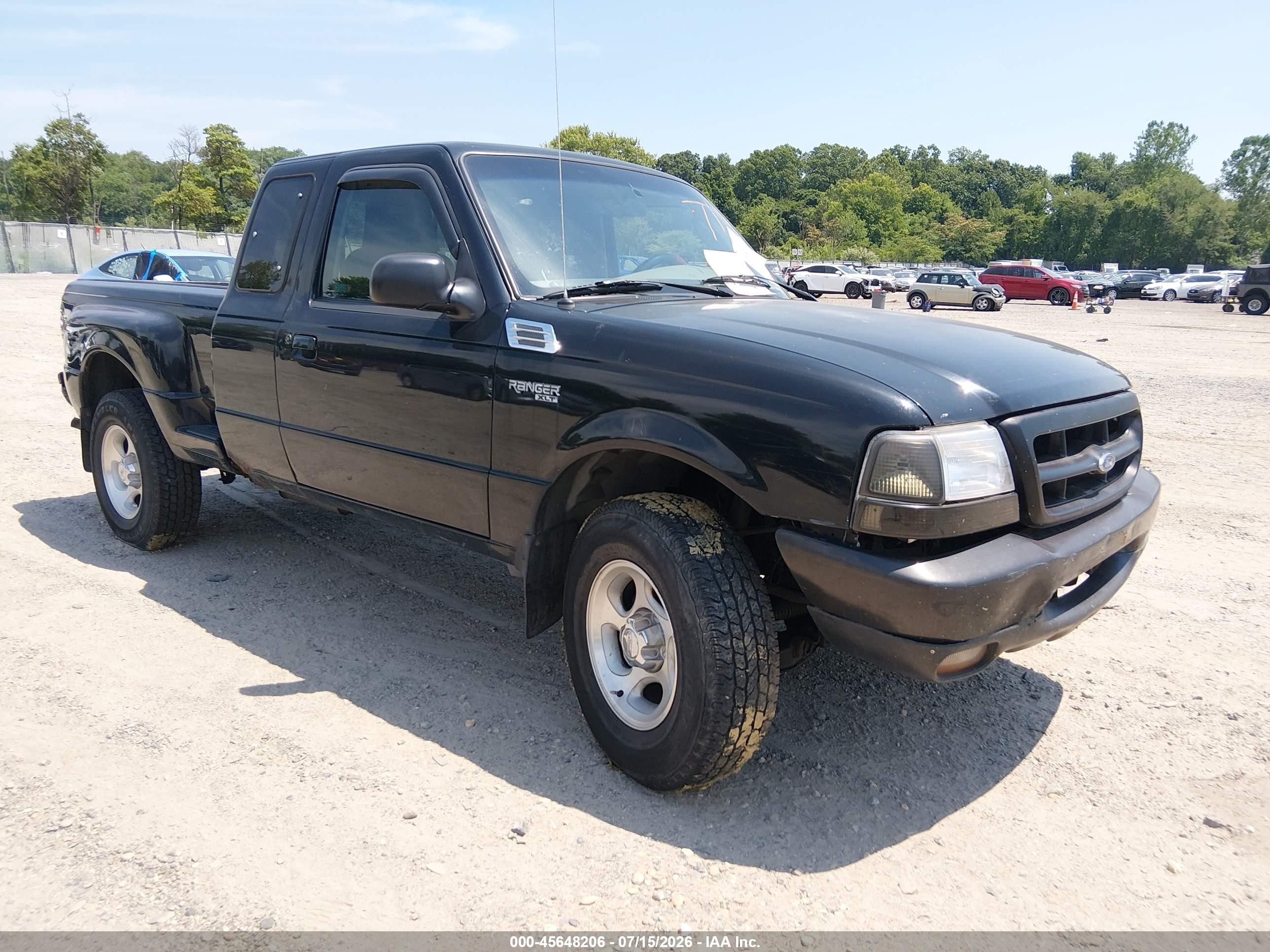 1998 Ford Ranger Splash/xl/xlt Black vin: 1FTZR15U3WPA09998
