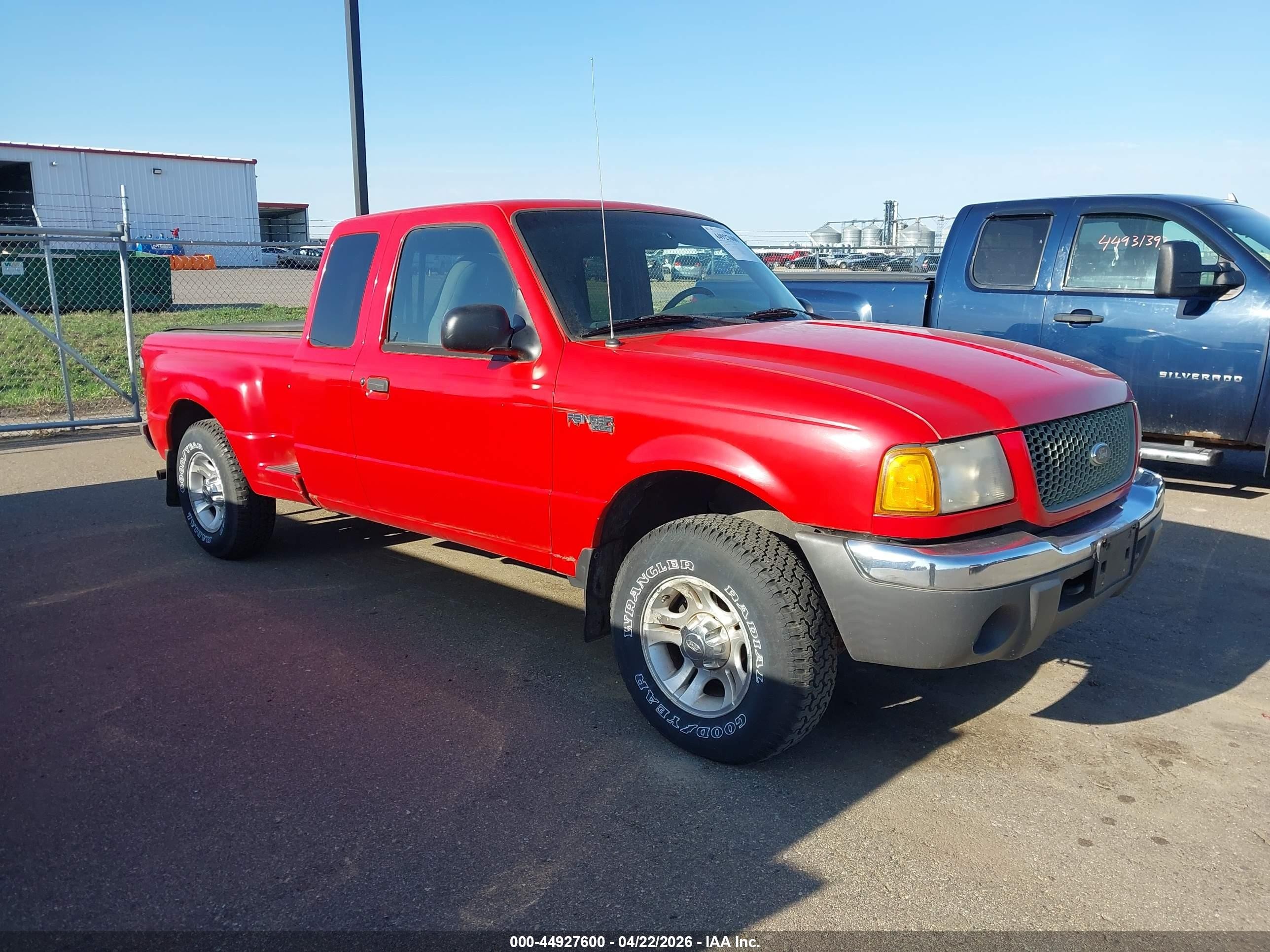 2001 Ford Ranger Edge/xlt Red vin: 1FTZR15U41PA02793