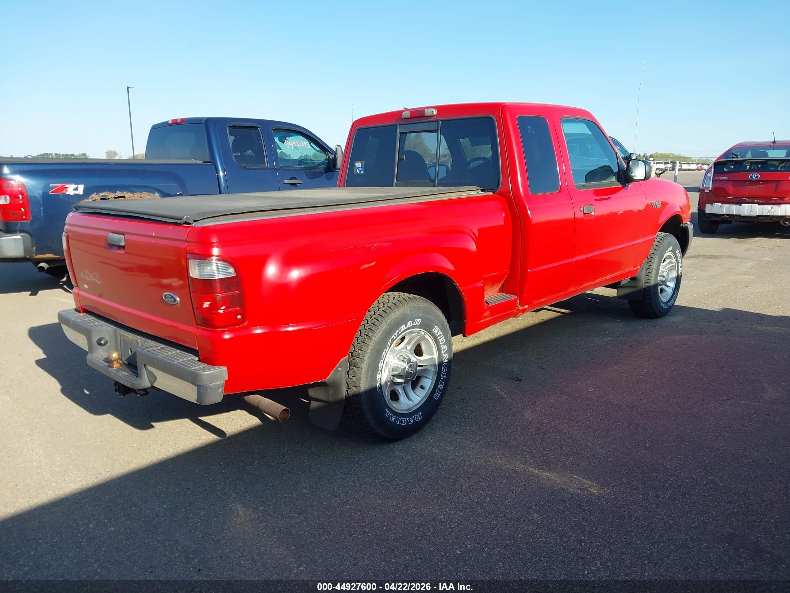 2001 Ford Ranger Edge/xlt Red vin: 1FTZR15U41PA02793