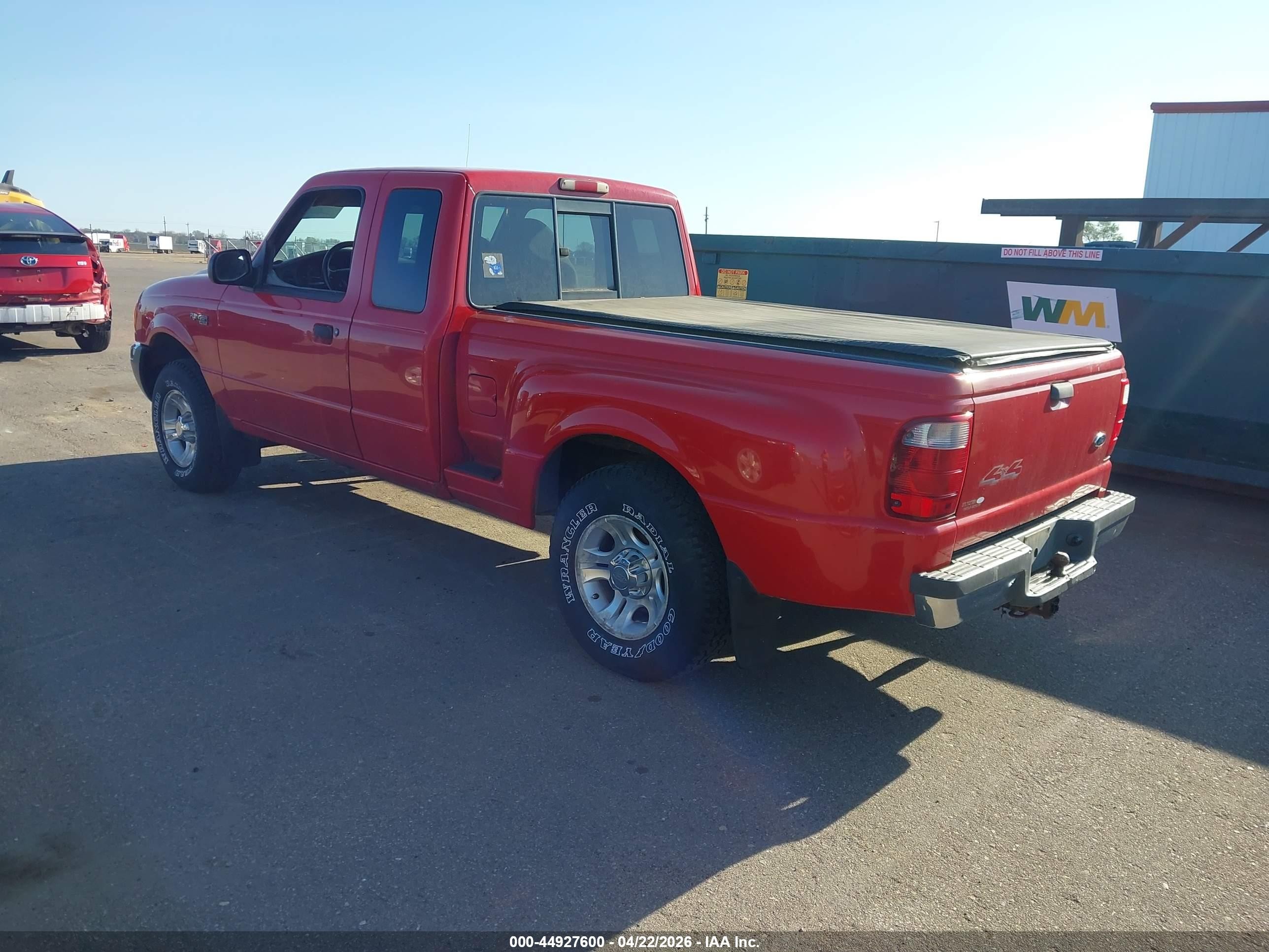 2001 Ford Ranger Edge/xlt Red vin: 1FTZR15U41PA02793