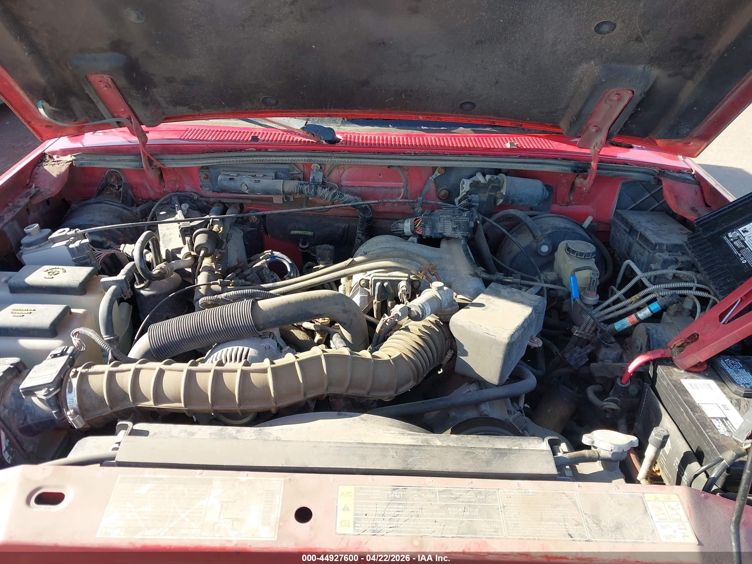 2001 Ford Ranger Edge/xlt Red vin: 1FTZR15U41PA02793