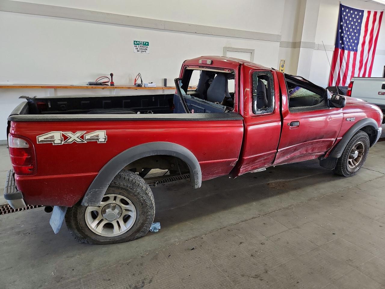 2001 Ford Ranger Super Cab Burgundy vin: 1FTZR15U51TA05807