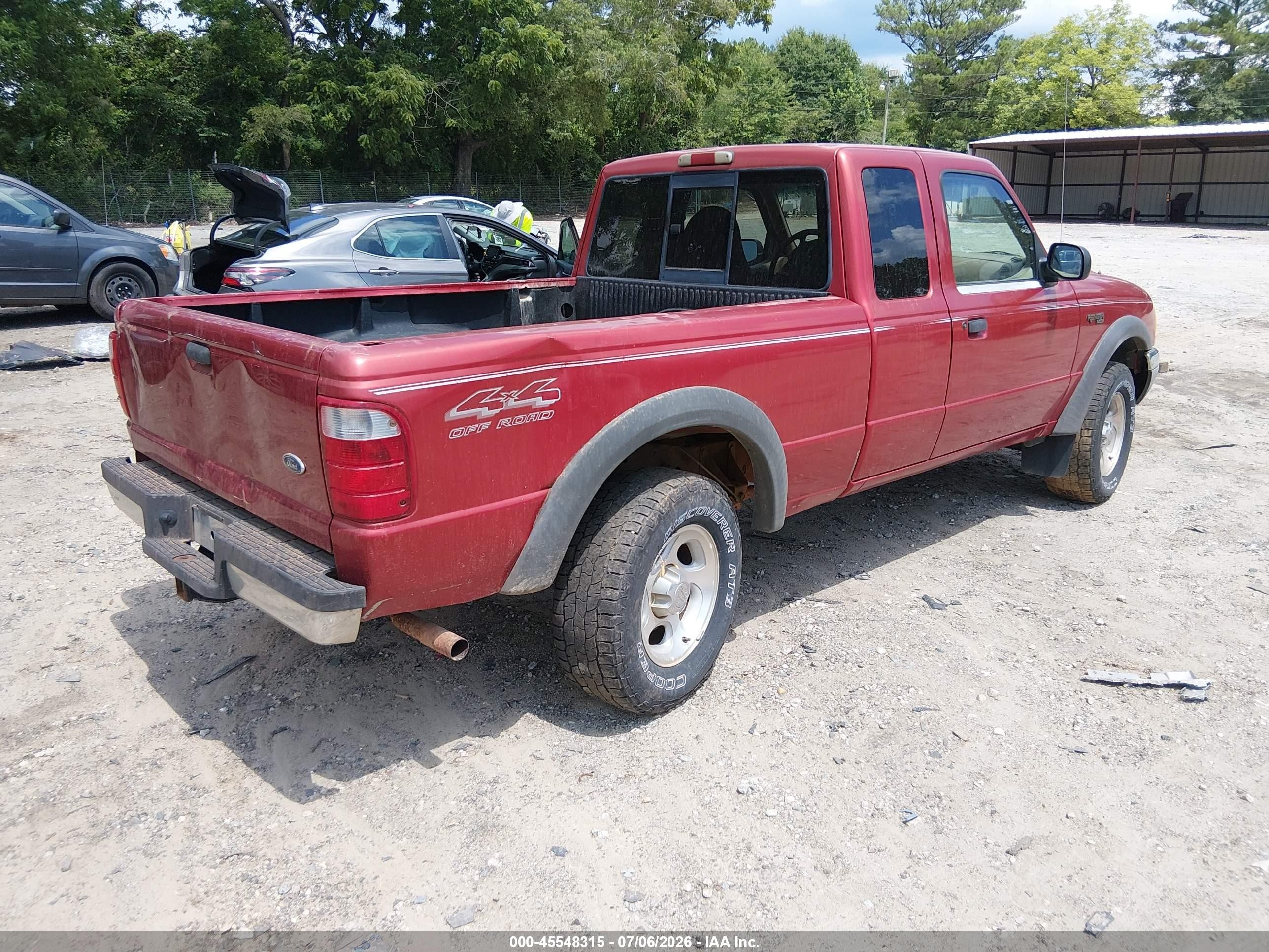 2001 Ford Ranger Edge/xlt Red vin: 1FTZR15U51TA50620