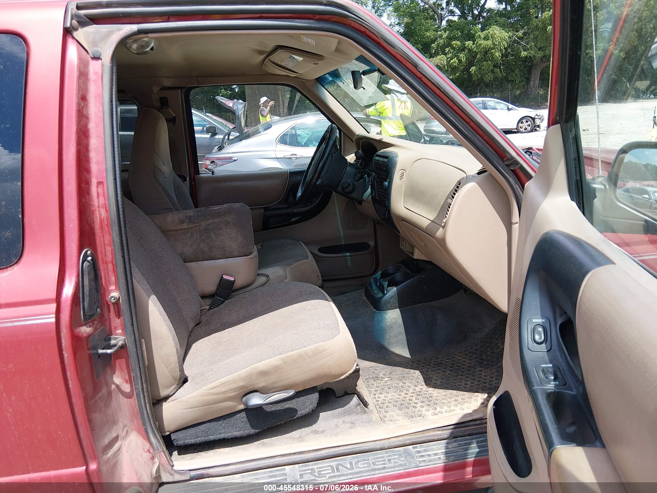 2001 Ford Ranger Edge/xlt Red vin: 1FTZR15U51TA50620