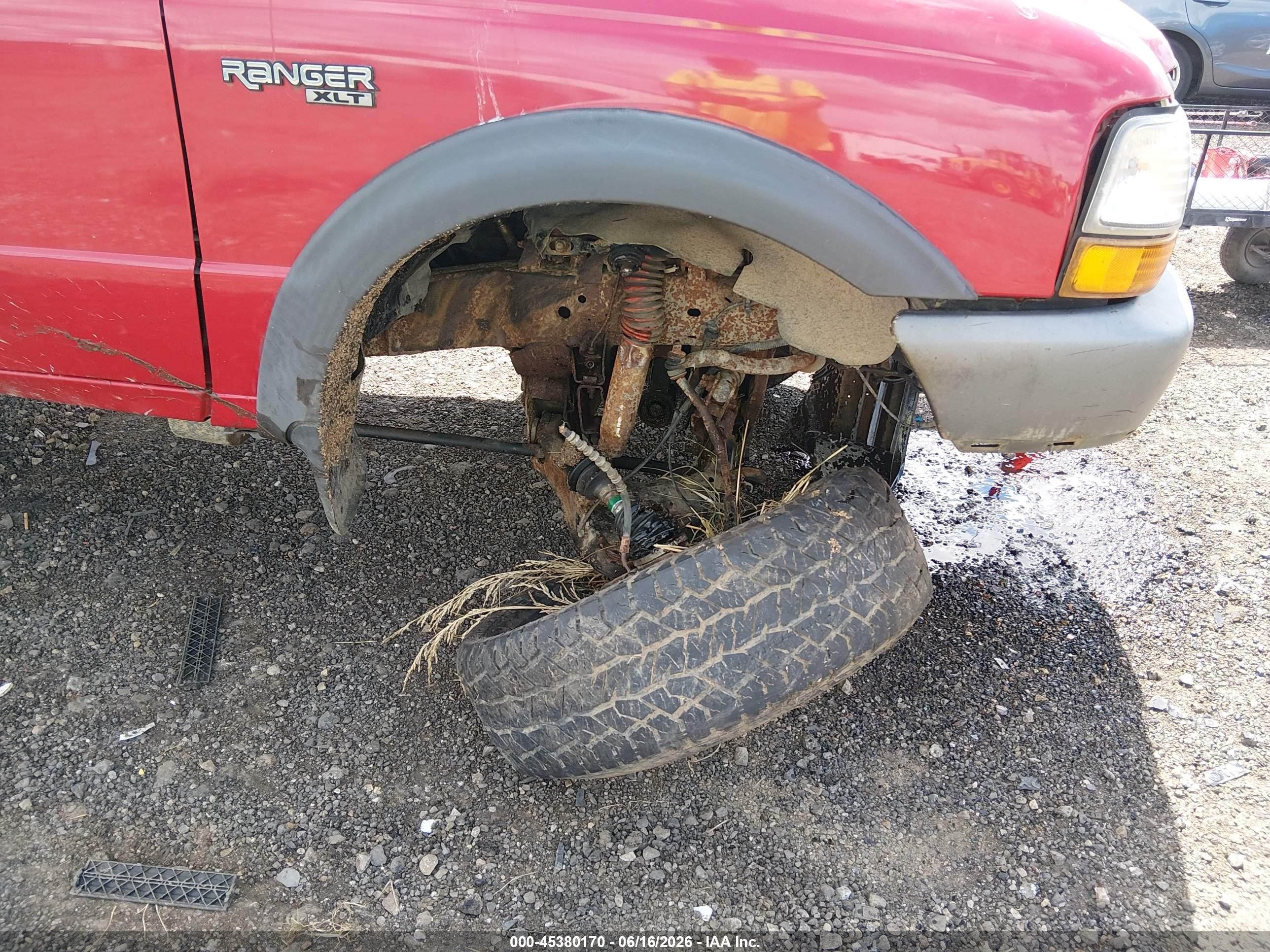 1998 Ford Ranger Splash/xl/xlt Red vin: 1FTZR15U9WTA61983