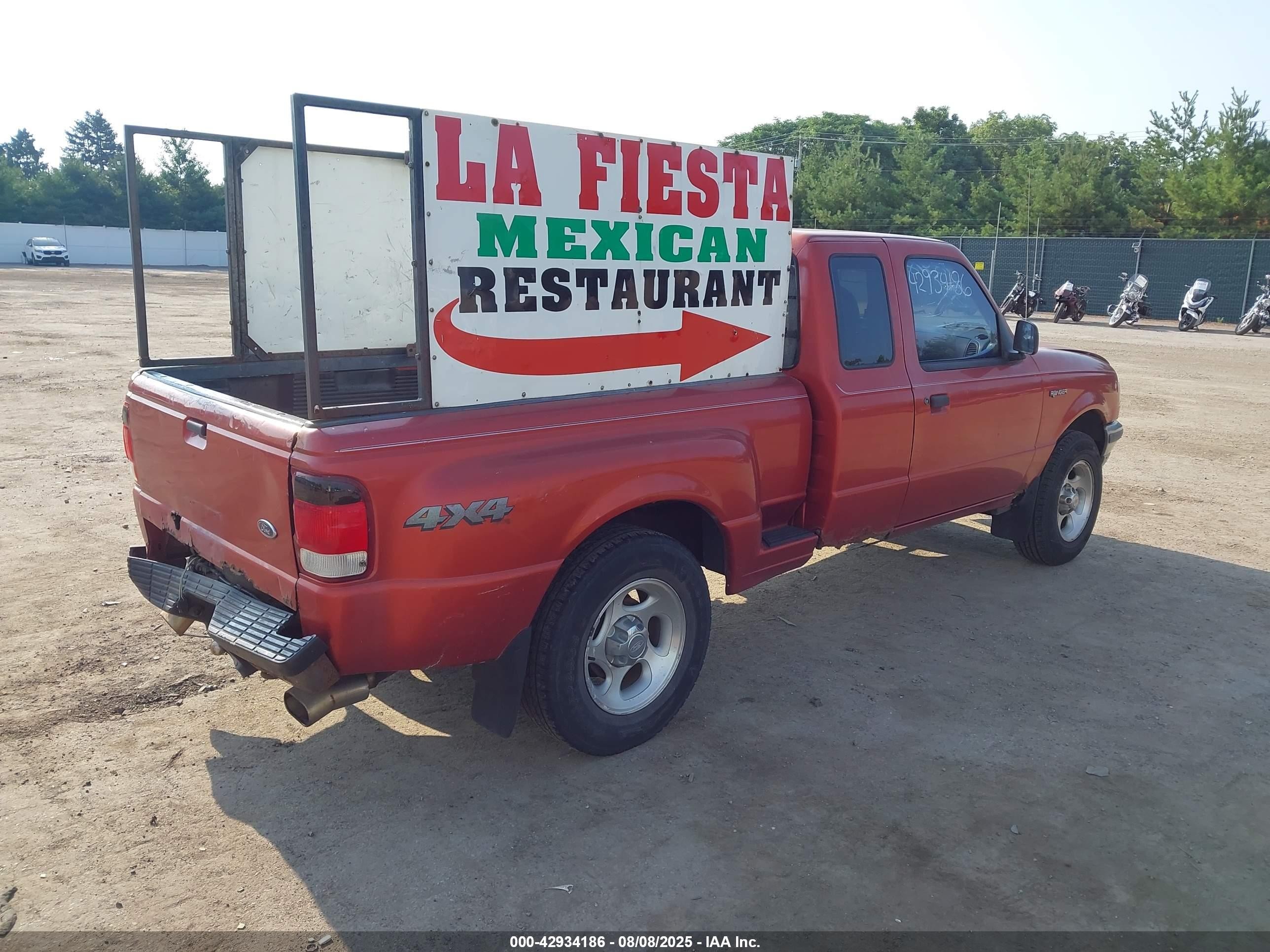 1998 Ford Ranger Splash/xl/xlt Orange vin: 1FTZR15UXWPA34476