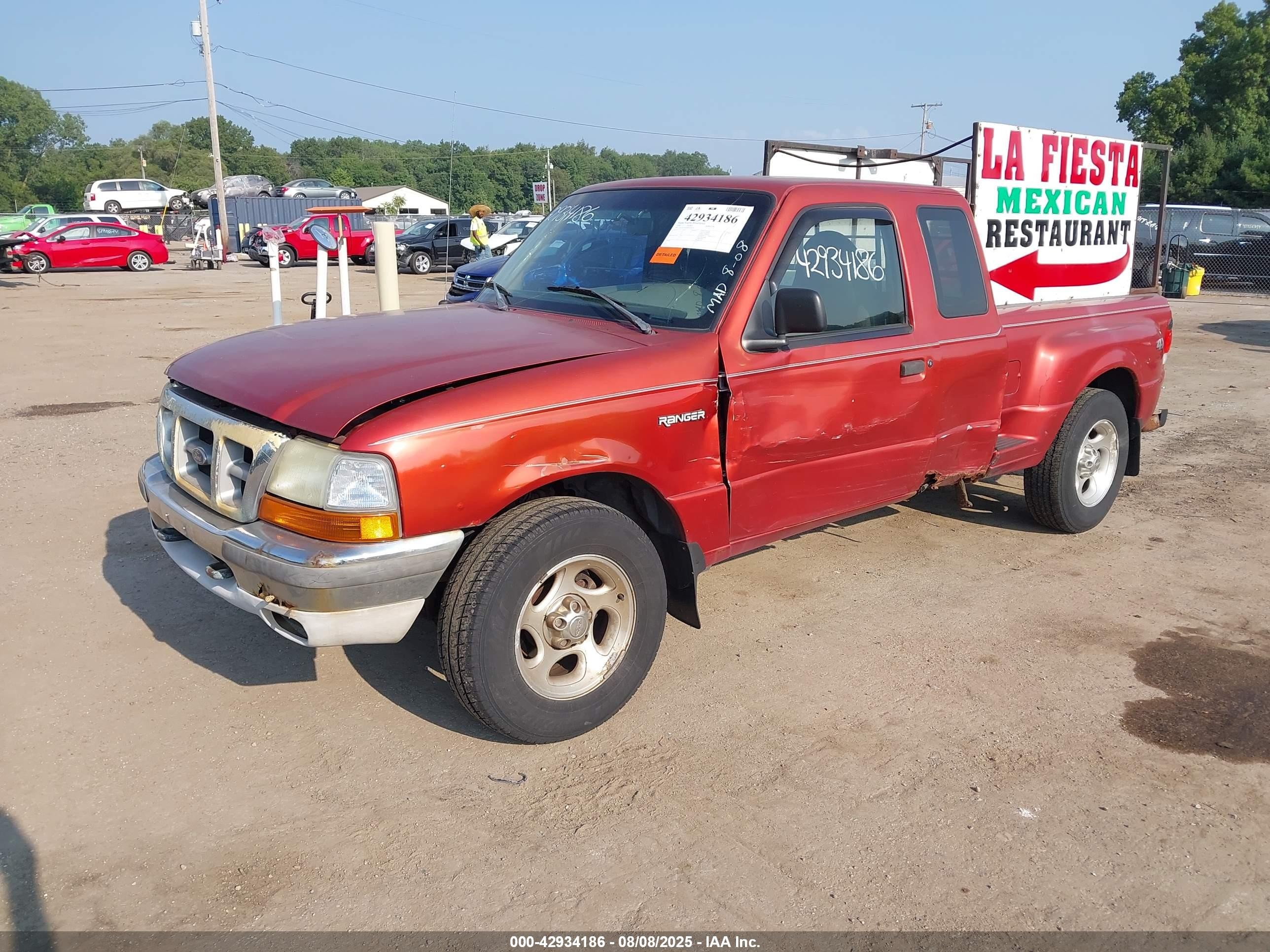 1998 Ford Ranger Splash/xl/xlt Orange vin: 1FTZR15UXWPA34476