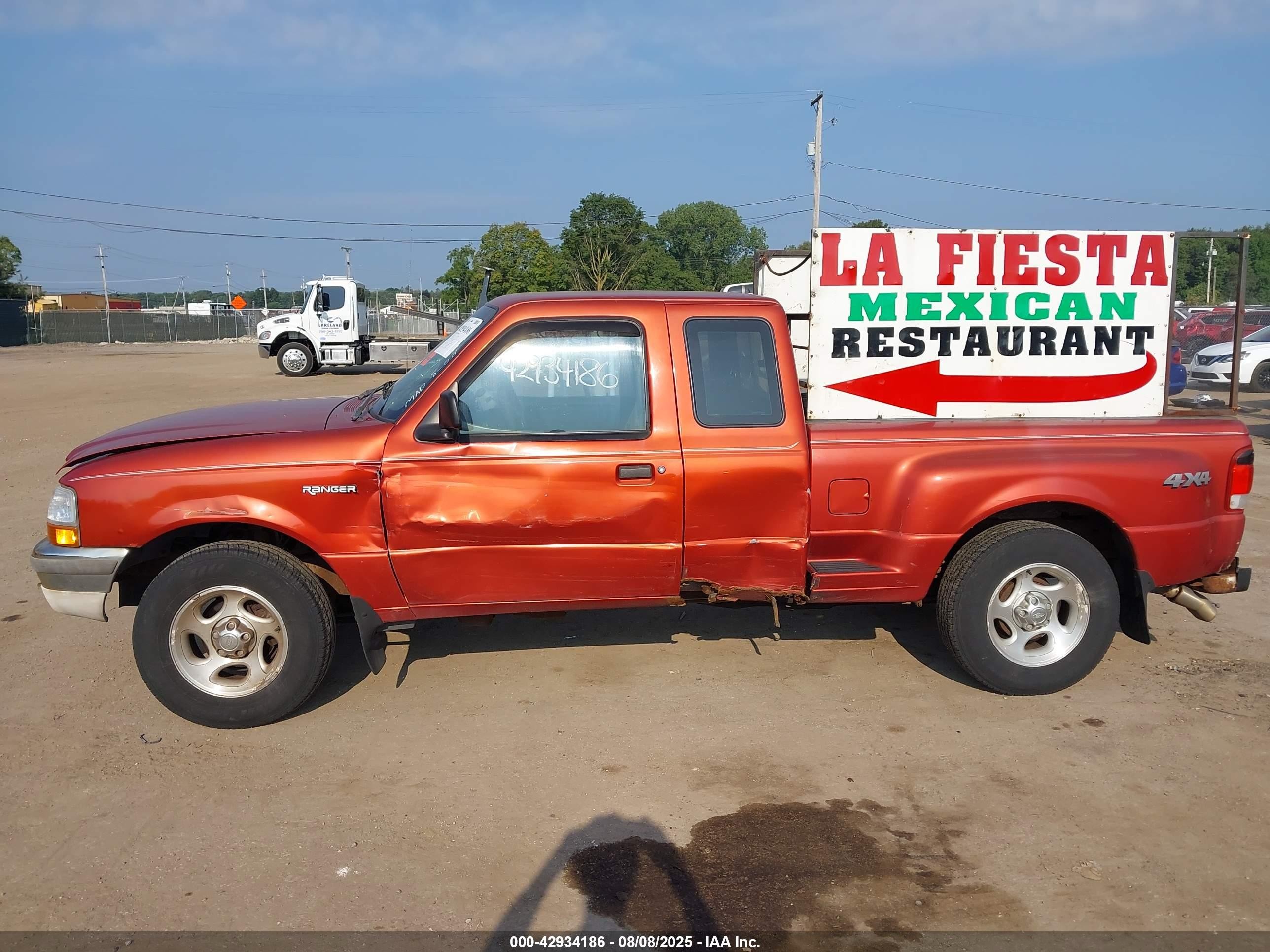 1998 Ford Ranger Splash/xl/xlt Orange vin: 1FTZR15UXWPA34476