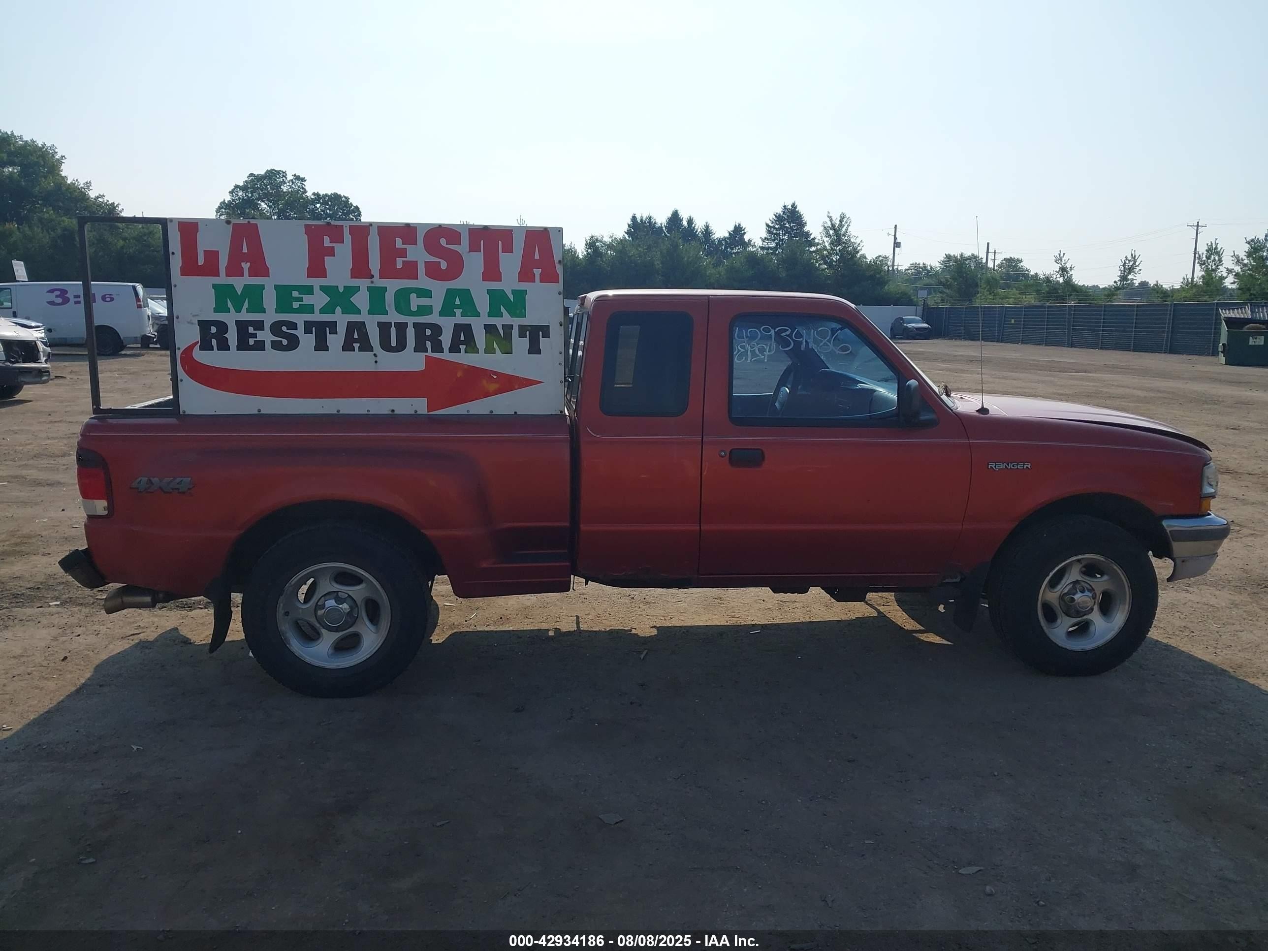 1998 Ford Ranger Splash/xl/xlt Orange vin: 1FTZR15UXWPA34476