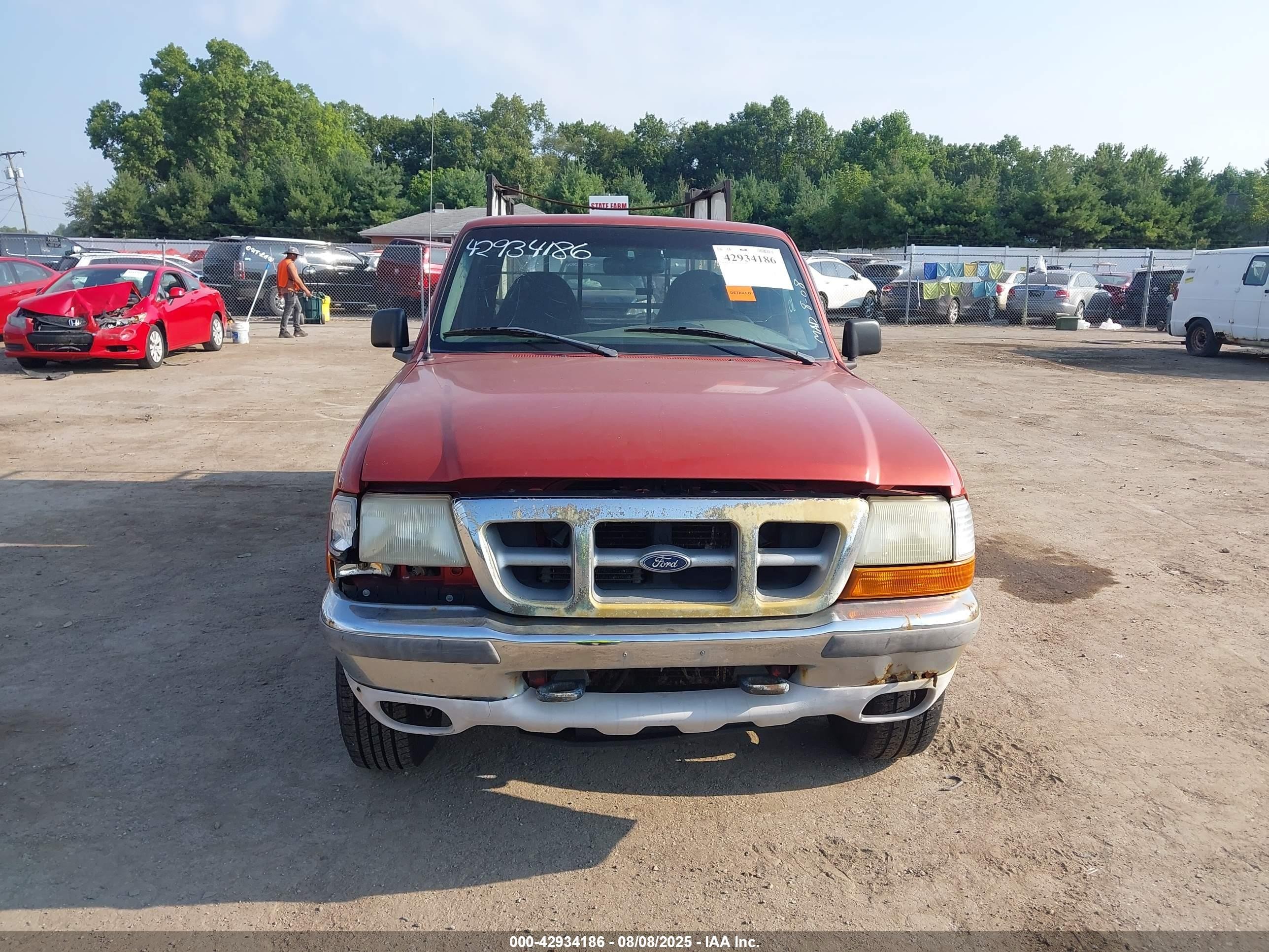 1998 Ford Ranger Splash/xl/xlt Orange vin: 1FTZR15UXWPA34476