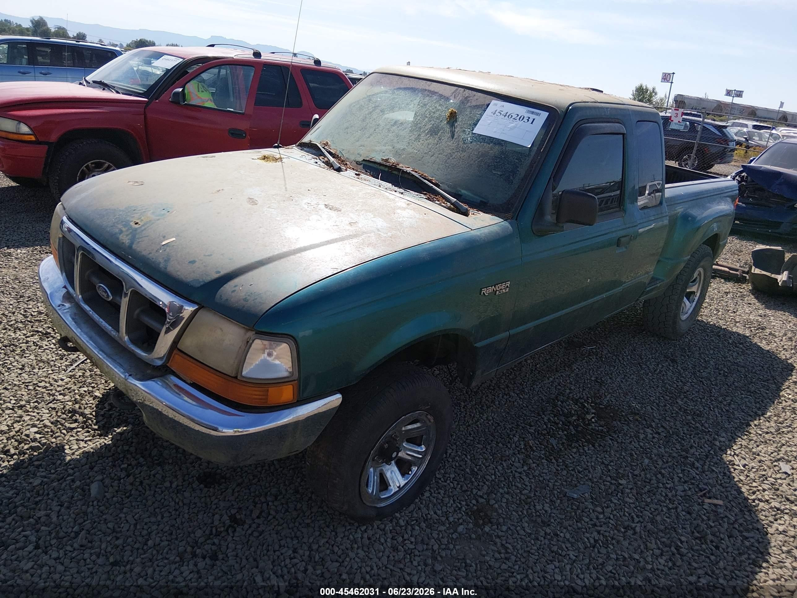 1998 Ford Ranger Splash/xl/xlt Green vin: 1FTZR15UXWPB41592