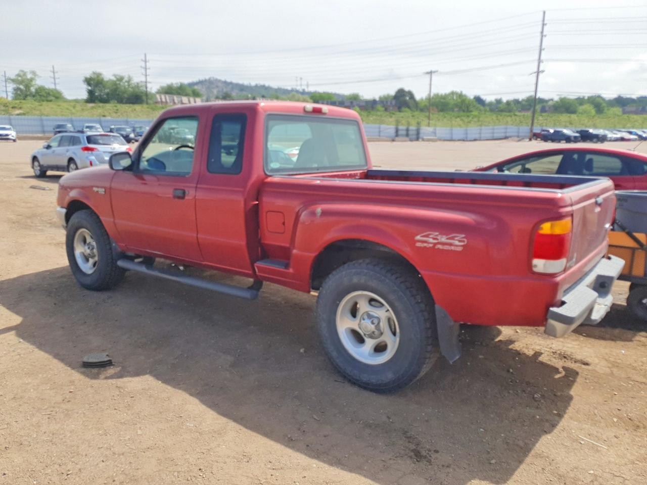 1999 Ford Ranger Super Cab Red vin: 1FTZR15V0XPB60484