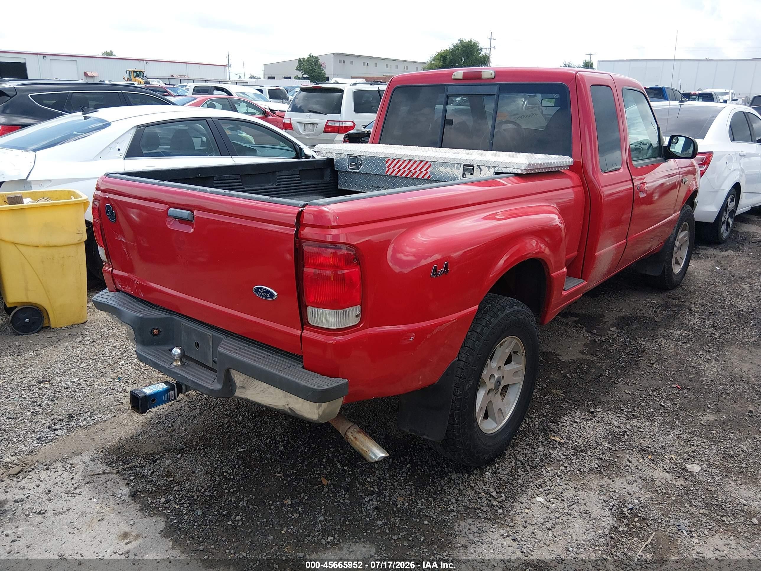 2000 Ford Ranger Xl/xlt Red vin: 1FTZR15V0YPB61099