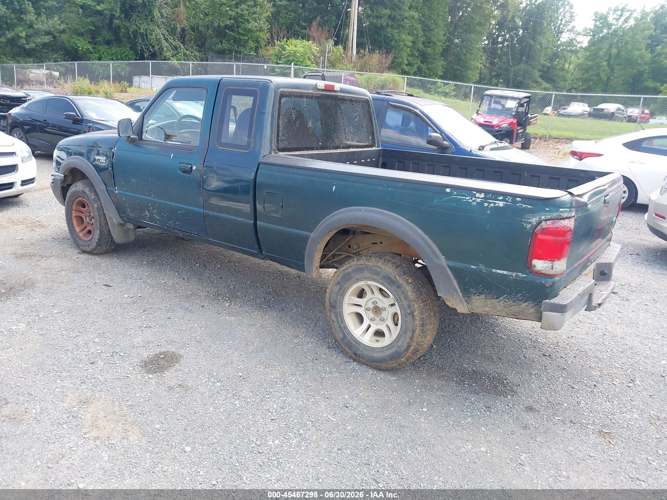 2000 Ford Ranger Xl/xlt Green vin: 1FTZR15V1YTA93791