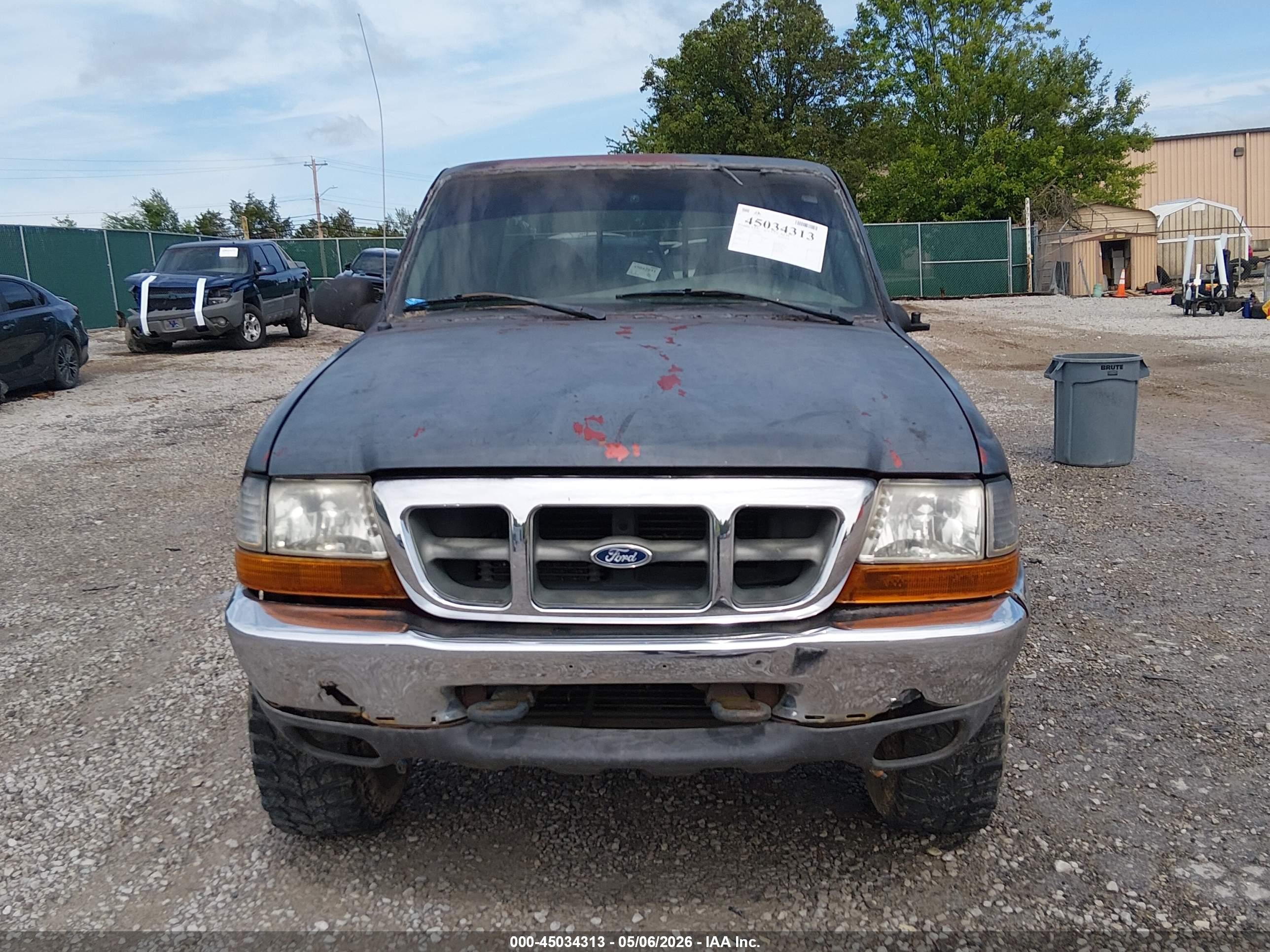 1999 Ford Ranger Xl/xlt Black vin: 1FTZR15V2XTA78845