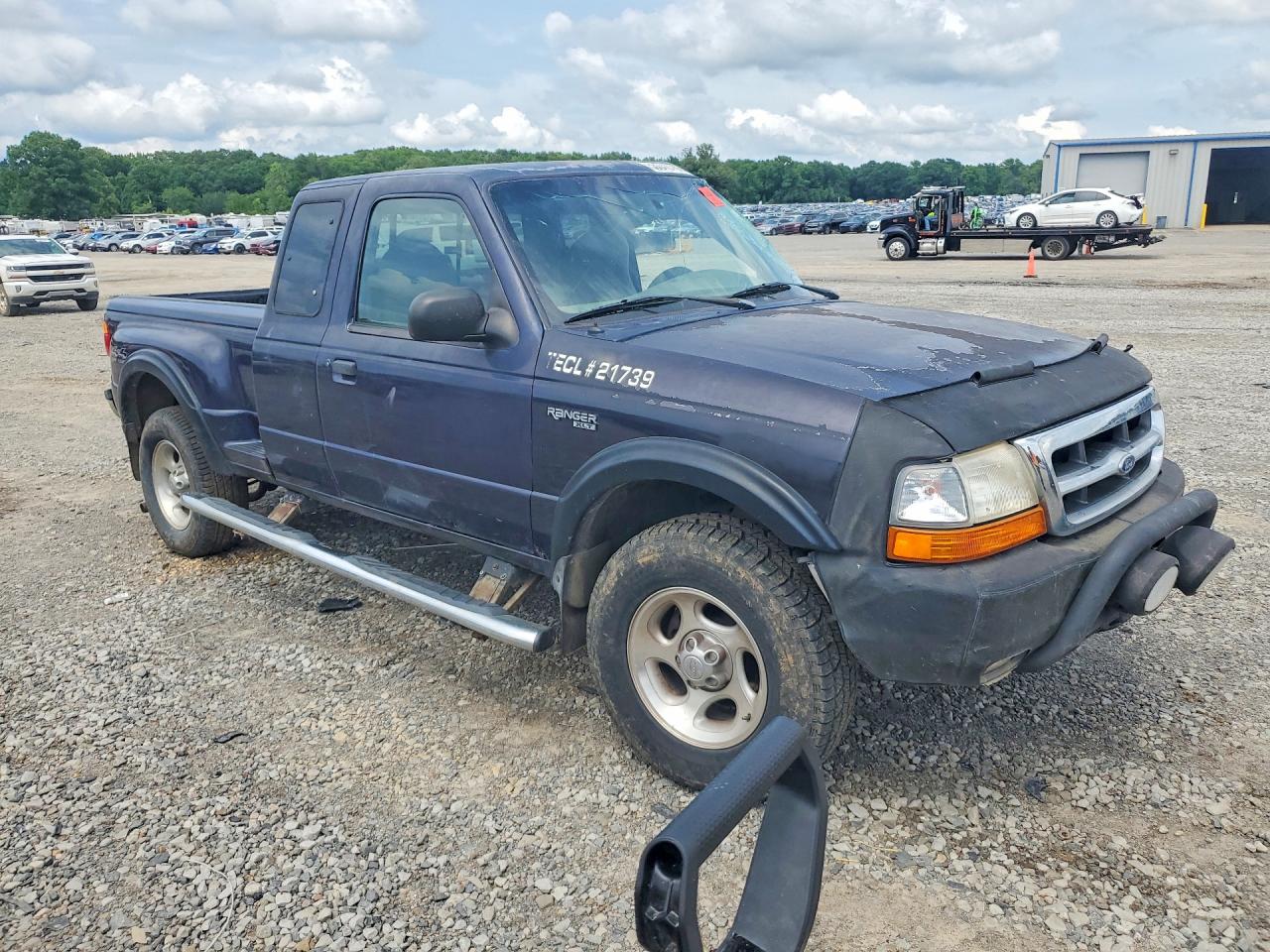 1999 Ford Ranger Super Cab Blue vin: 1FTZR15V3XPA88311