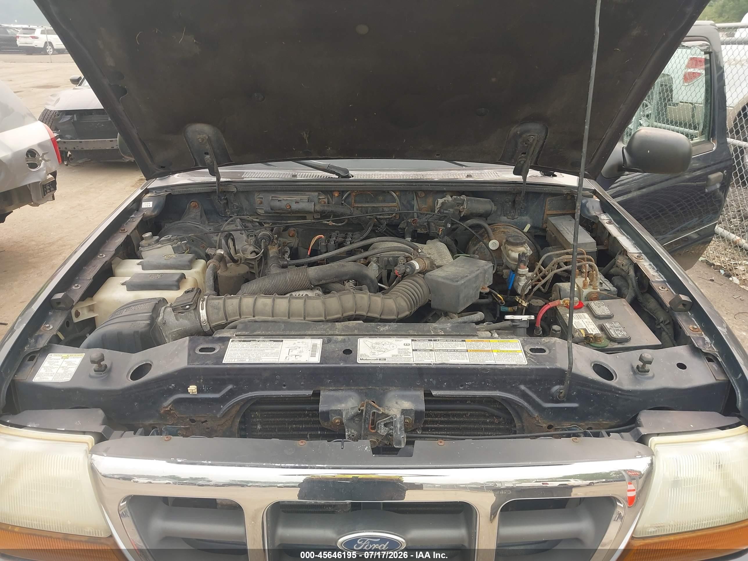 1999 Ford Ranger Xl/xlt Dark Blue vin: 1FTZR15V3XTA88607