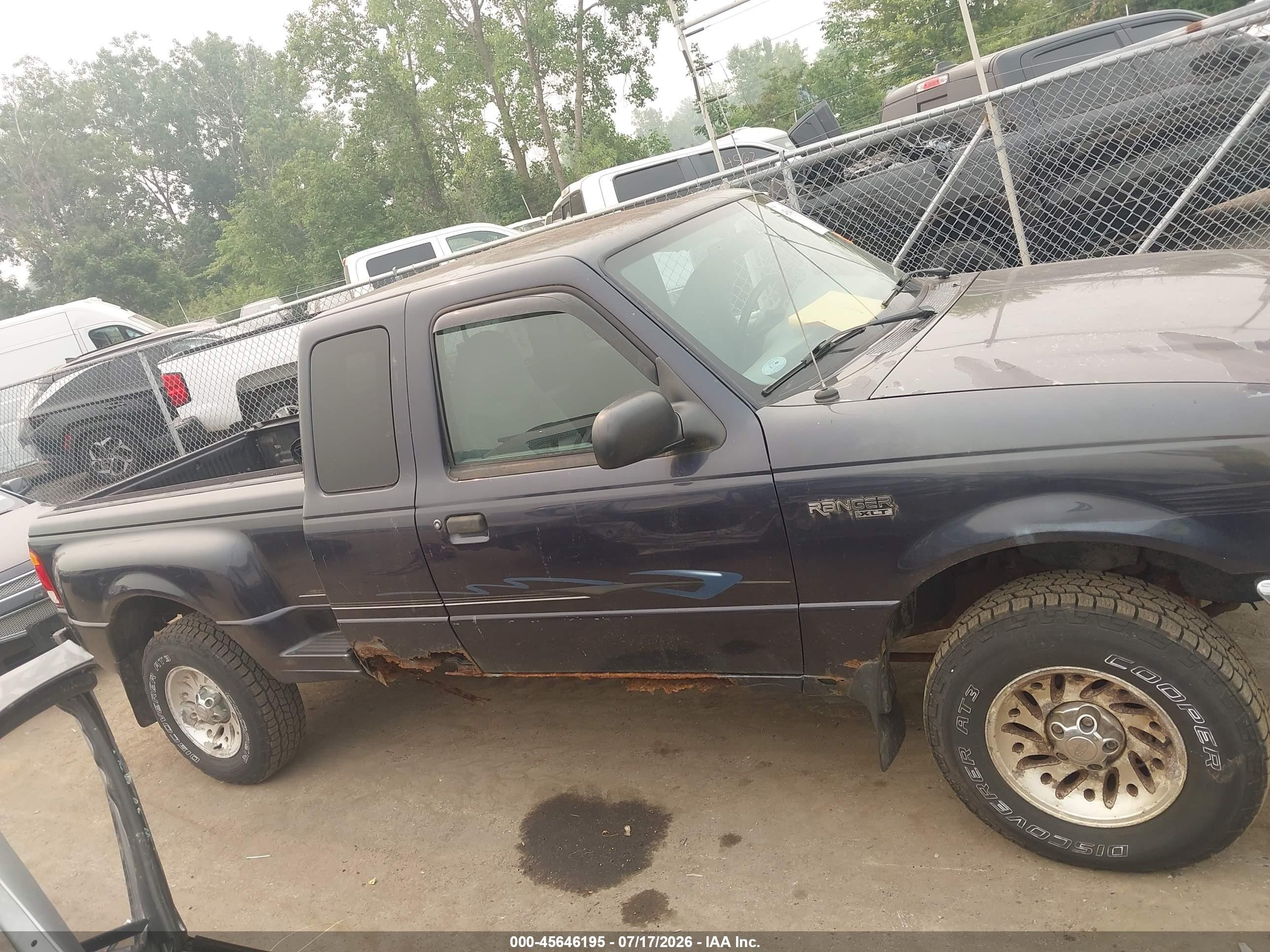 1999 Ford Ranger Xl/xlt Dark Blue vin: 1FTZR15V3XTA88607
