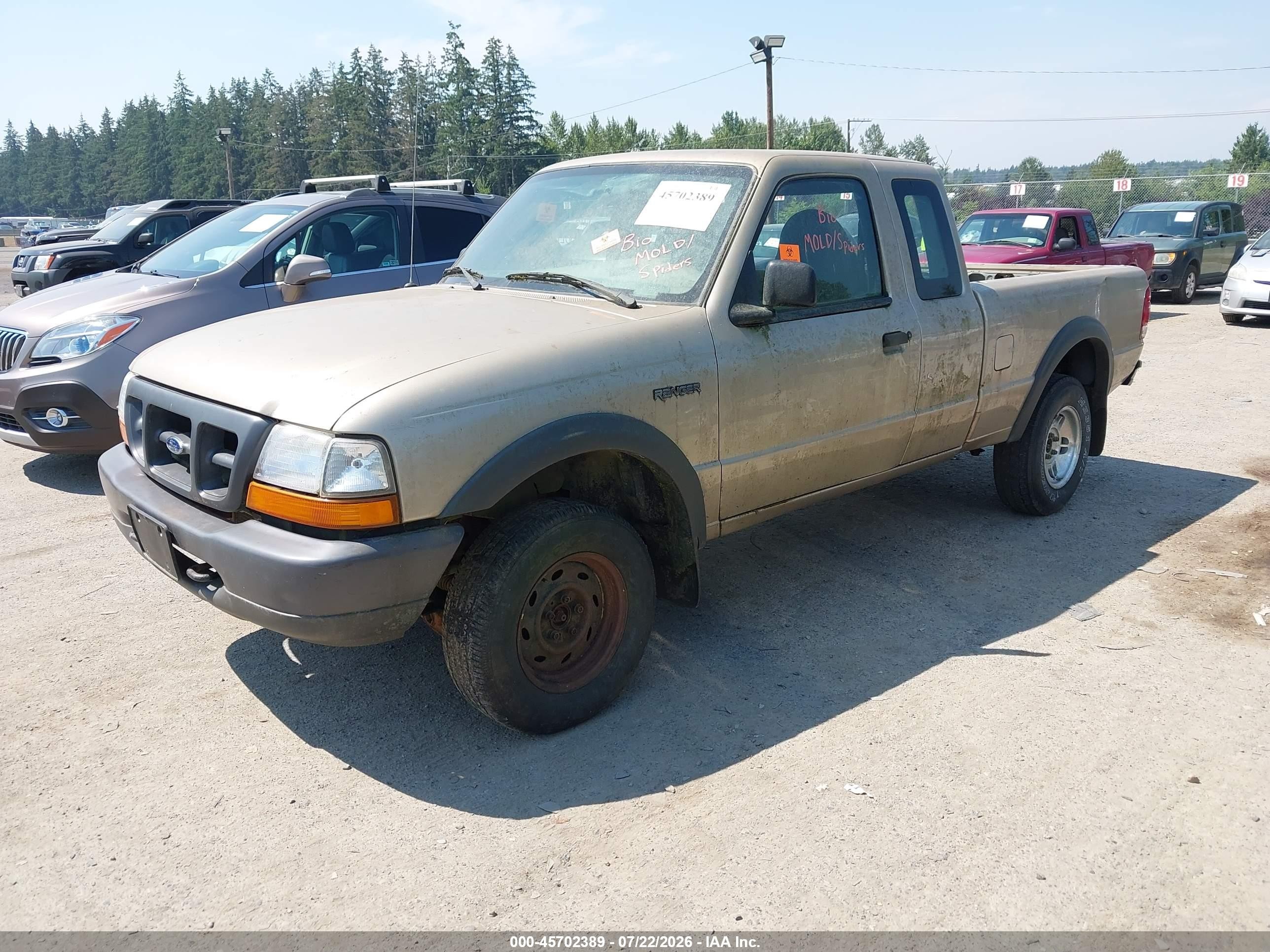 2000 Ford Ranger Xl/xlt Бежевый vin: 1FTZR15V3YPC05340