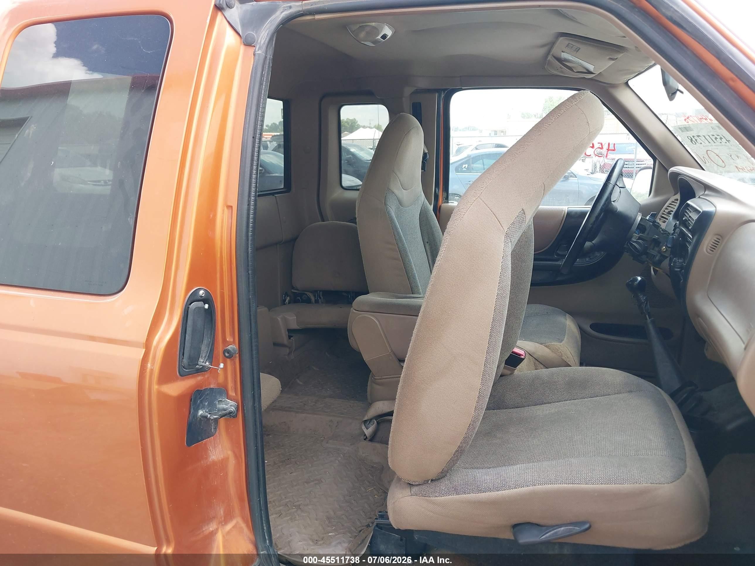 2000 Ford Ranger Xl/xlt Orange vin: 1FTZR15V3YTA11849