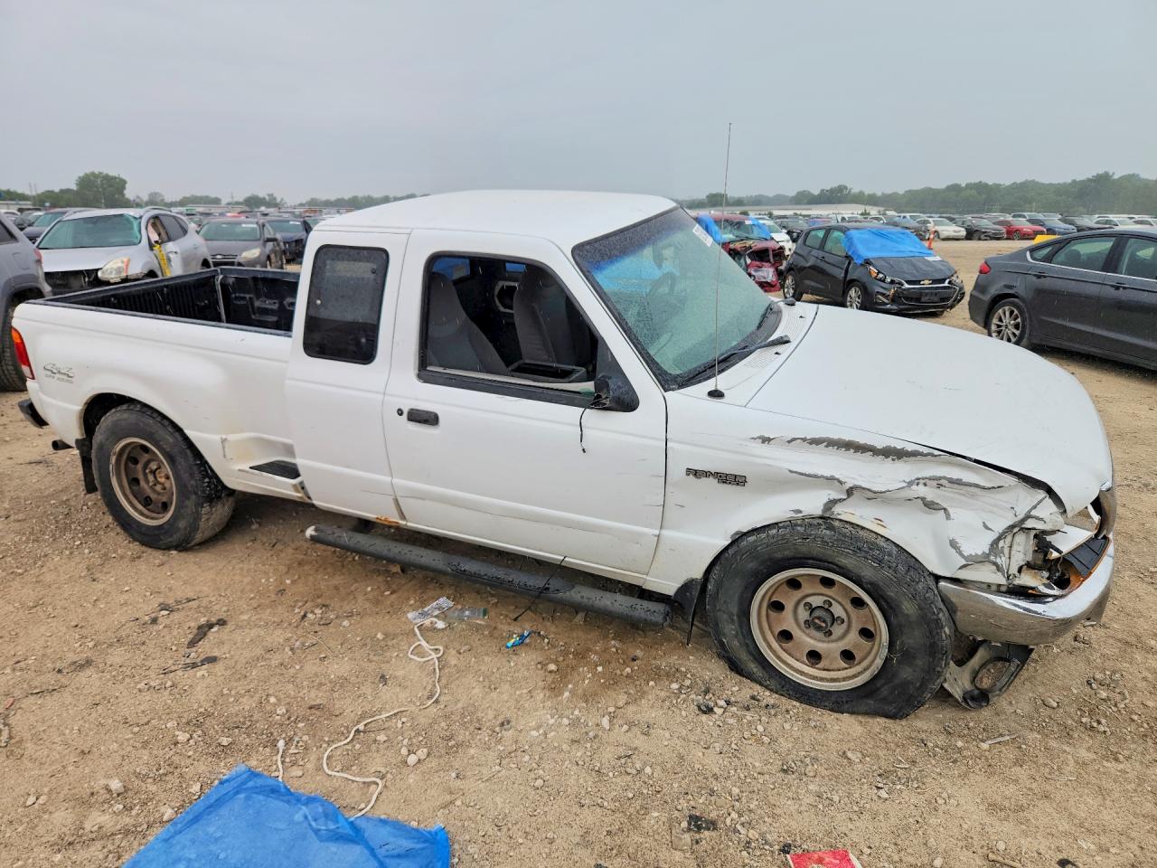 1999 Ford Ranger Super Cab White vin: 1FTZR15V4XTA89054